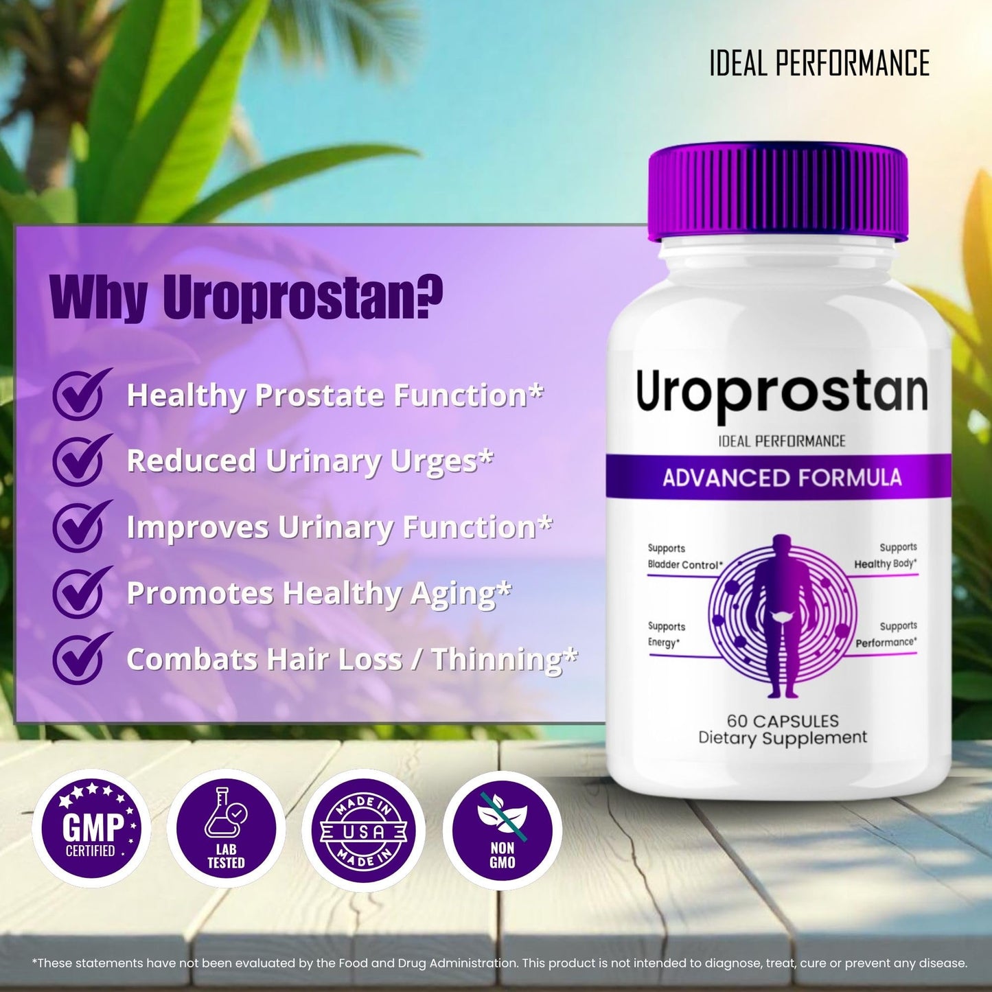 IDEAL PERFORMANCE Uroprostan 60 Capsules
