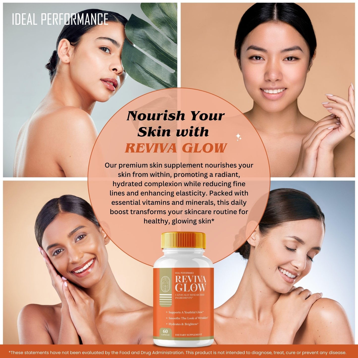 IDEAL PERFORMANCE Reviva Glow Capsules, 180 Capsules