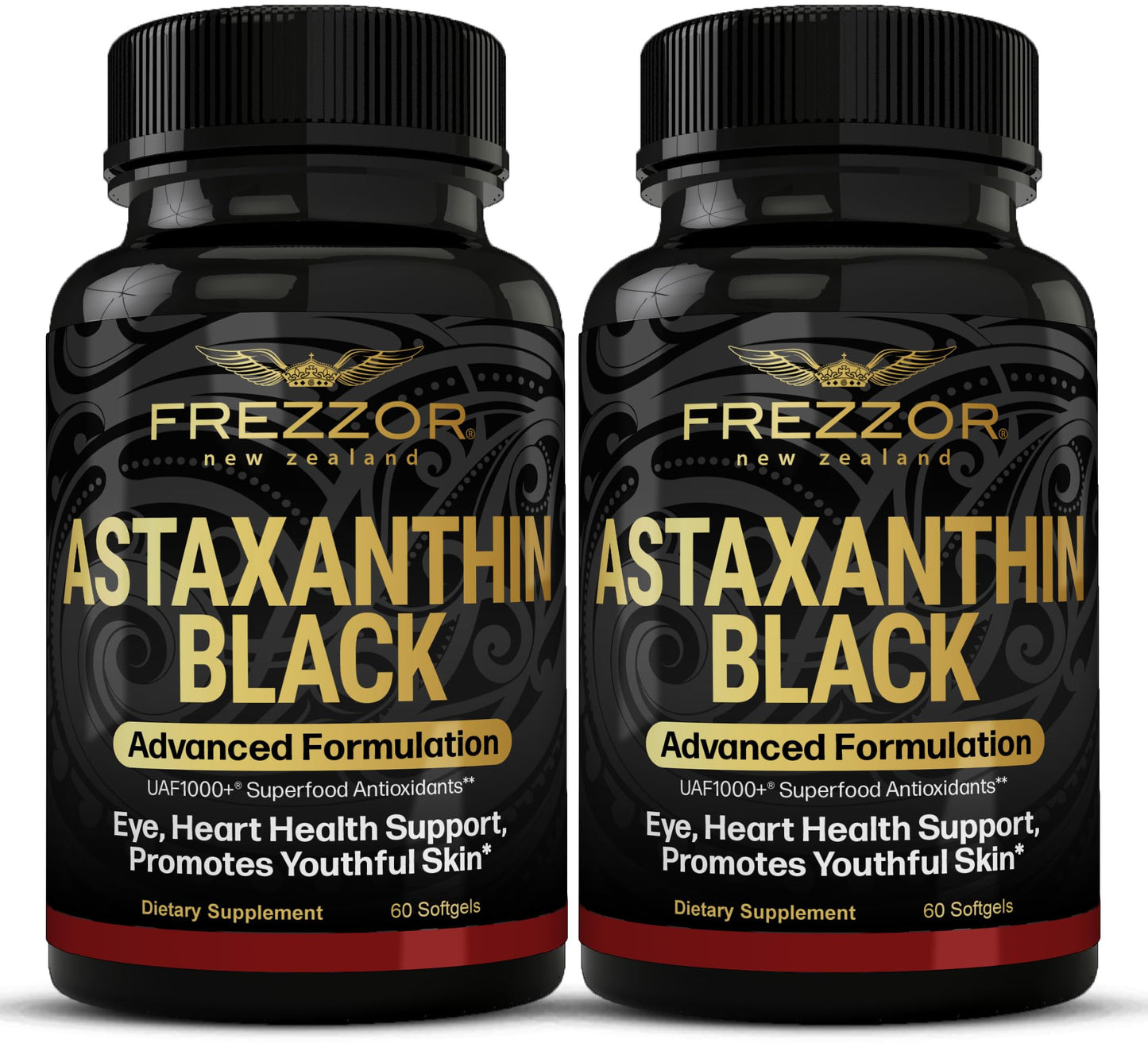 FREZZOR Astaxanthin Black with UAF1000+ Super Antioxidant Softgels 120