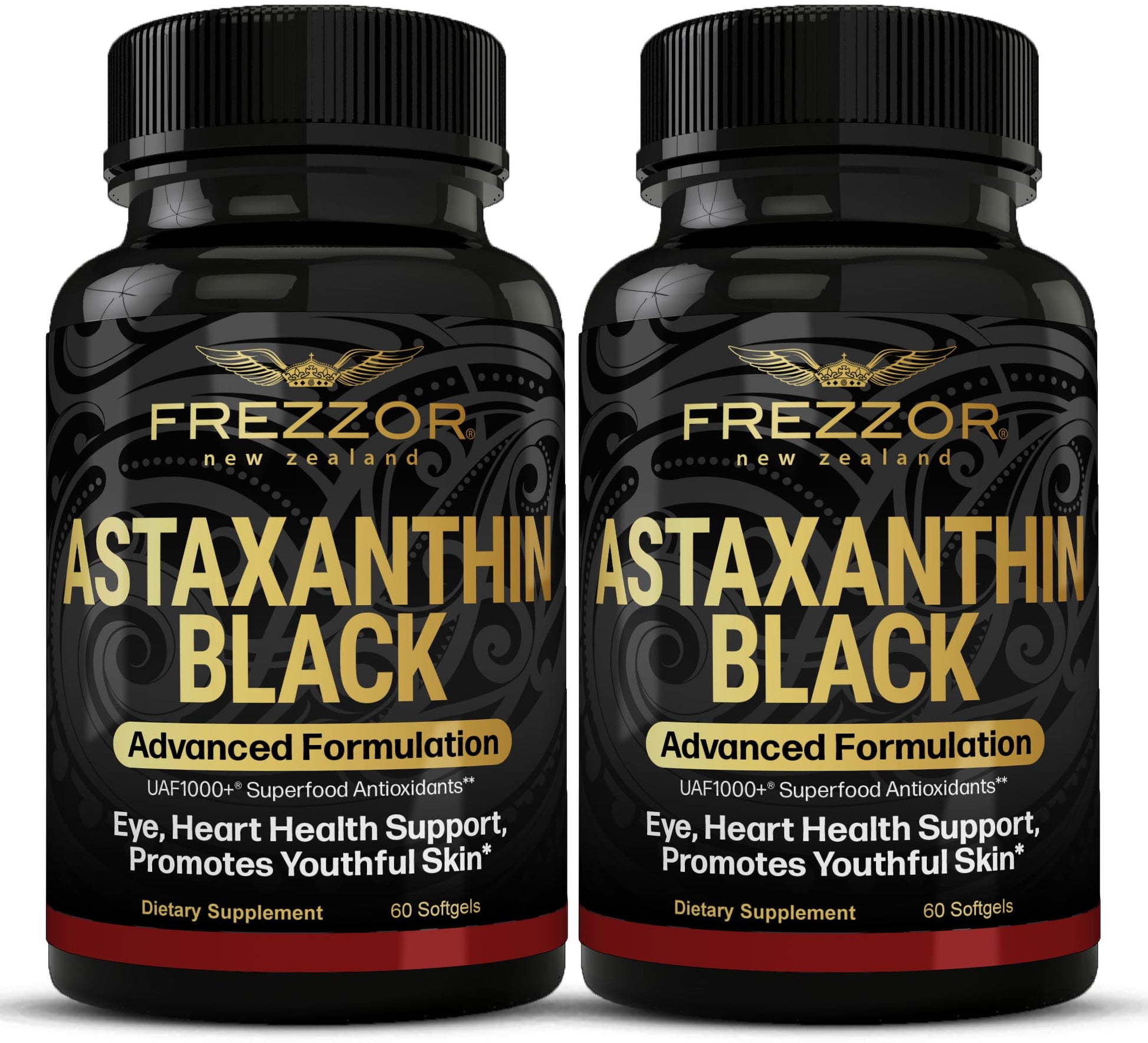 FREZZOR Astaxanthin Black with UAF1000+ Super Antioxidant Softgels 120