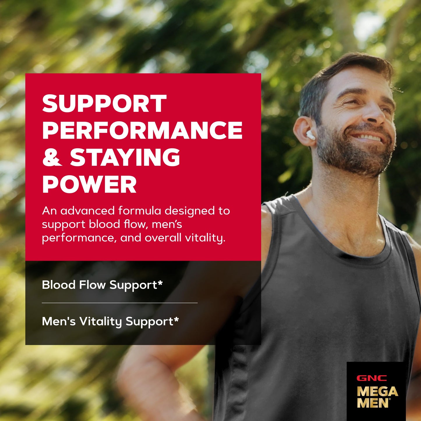 GNC Maca Man Maca Root Arginine for Enhanced Blood Flow Caplets 60 Count