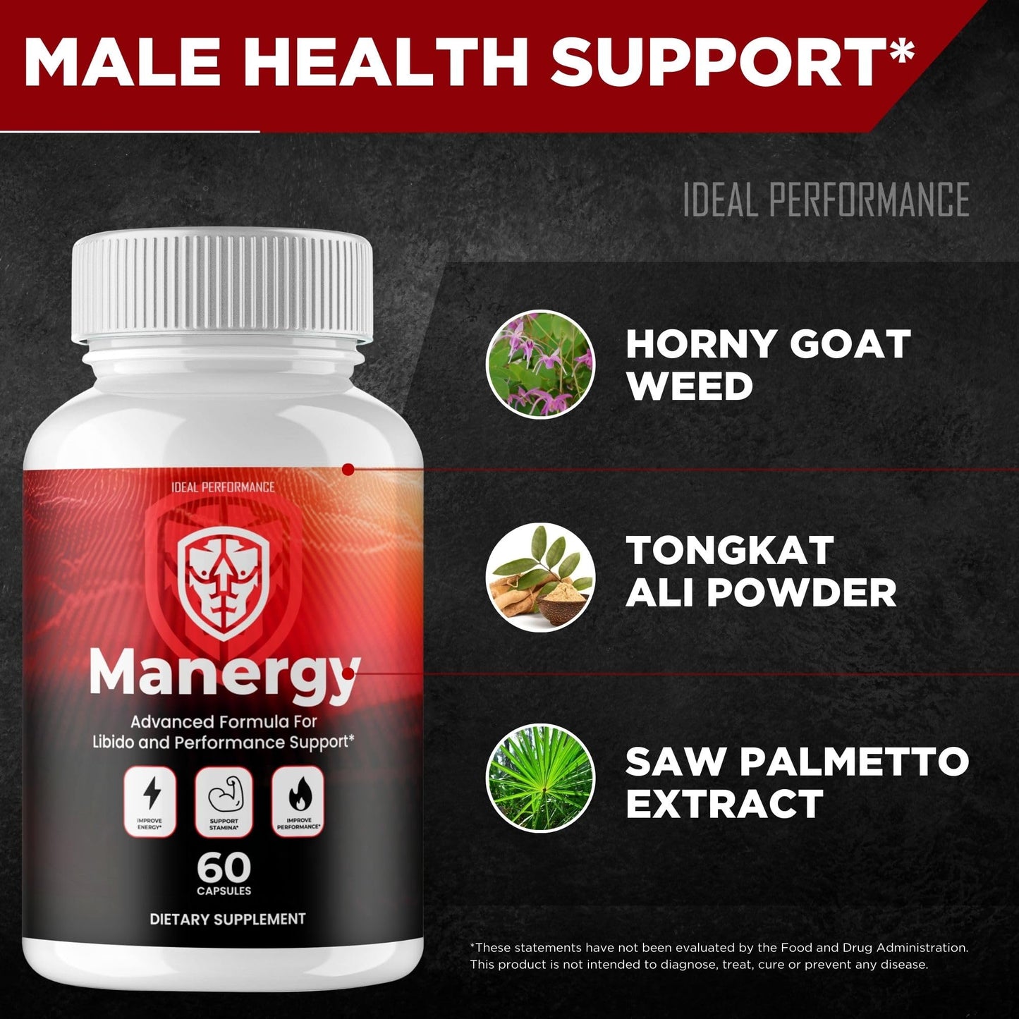 IDEAL PERFORMANCE Manergy Capsules 120 Count
