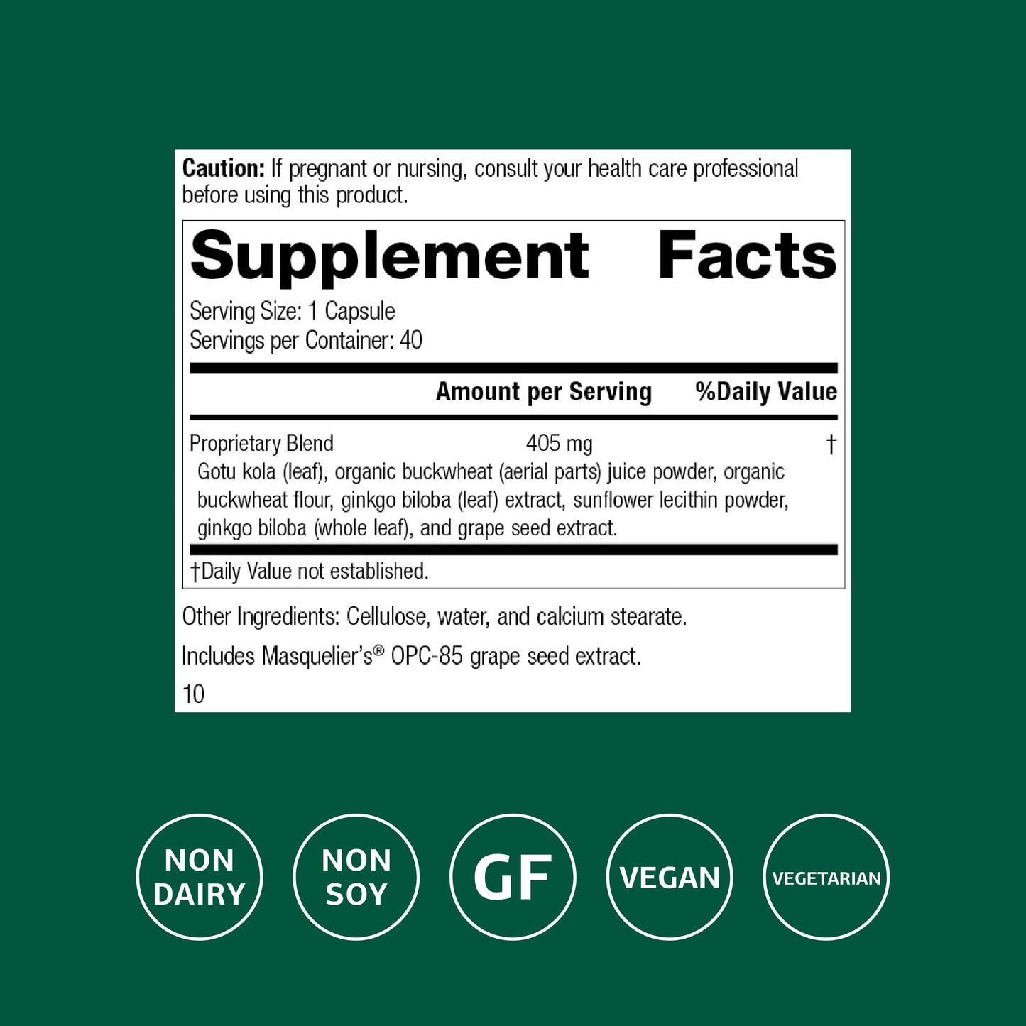 Standard Process Inc. Ginkgo Synergy 40 Capsules