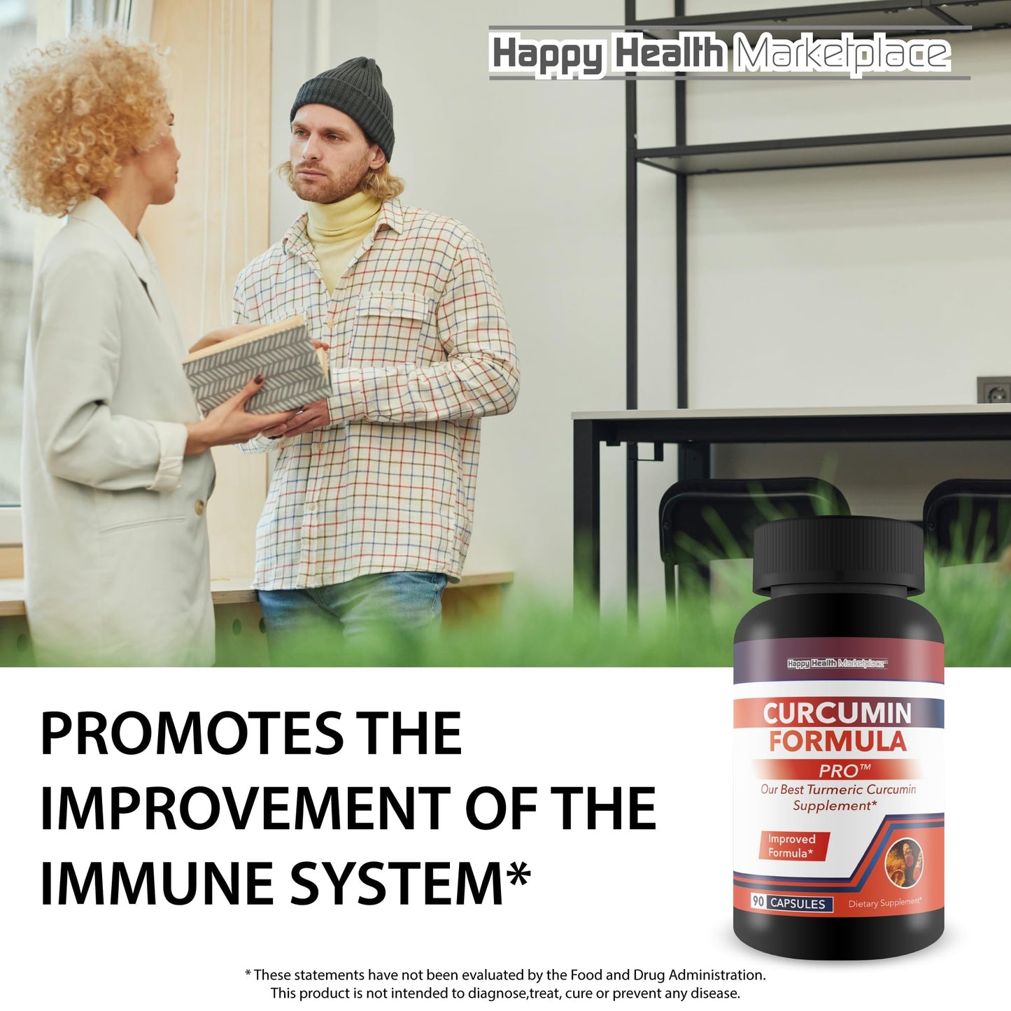 Happy Health Marketplace Curcumin Formula Pro 90 Capsules