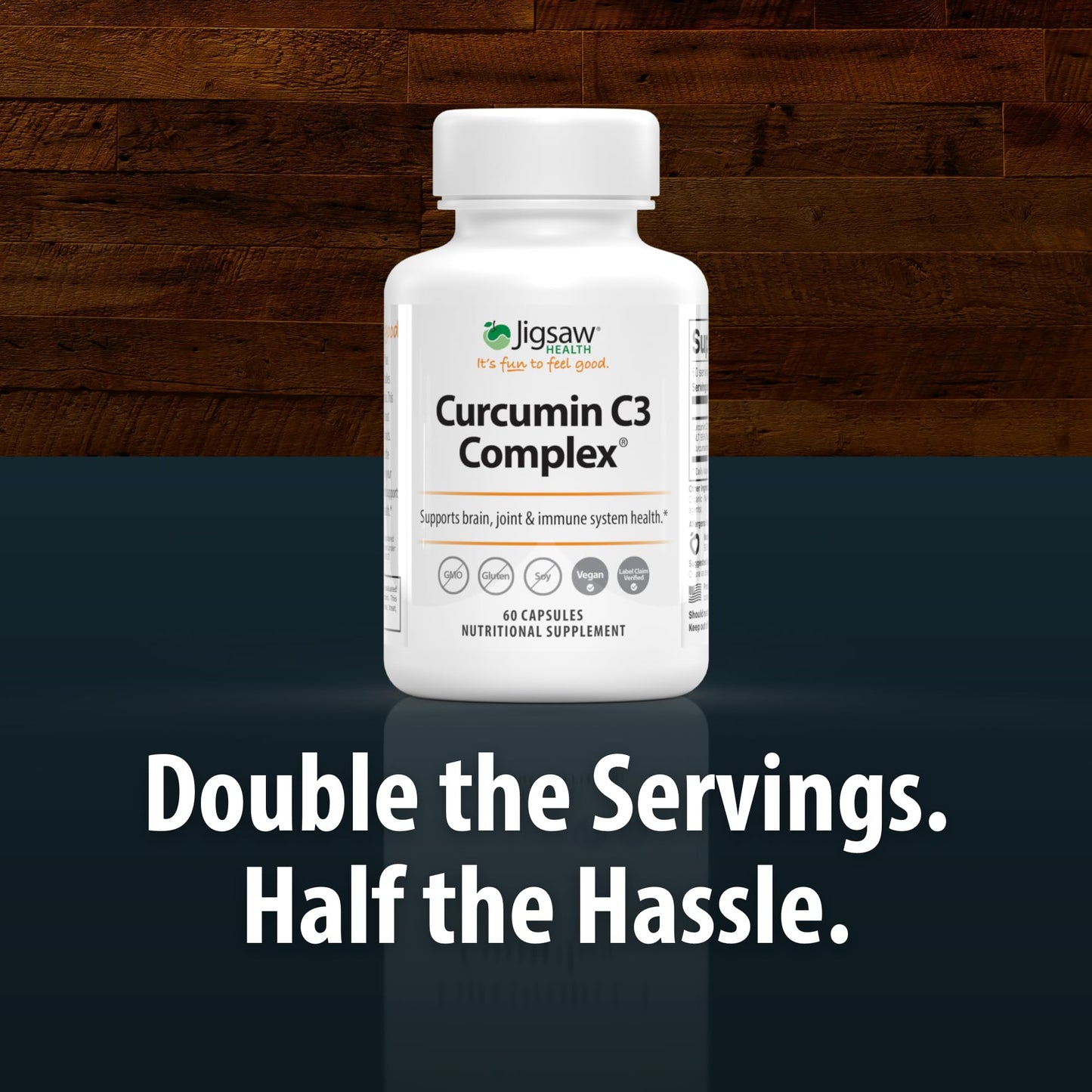 Jigsaw Health Curcumin C3 Complex 60 Capsules