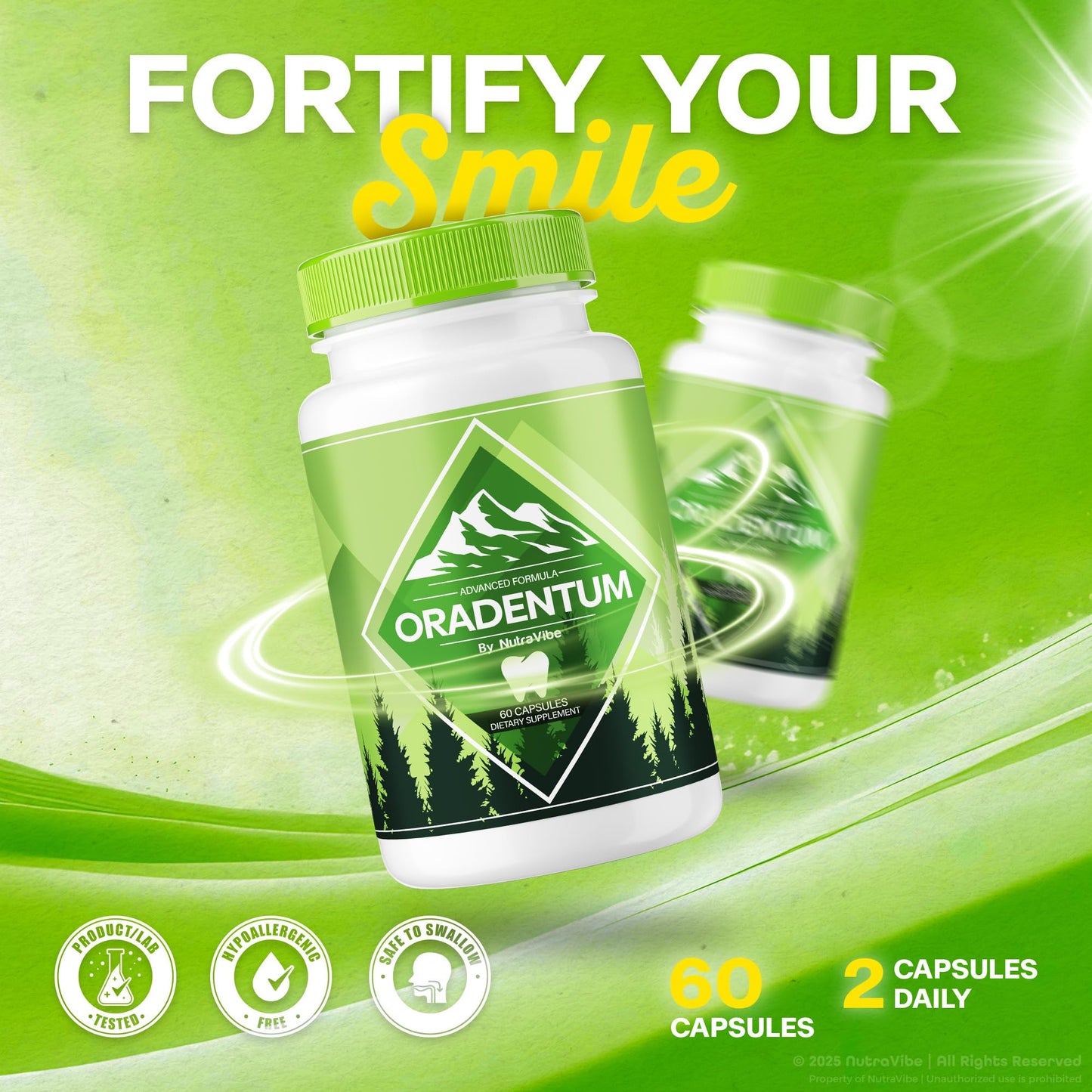 NutraVibe Oradentum Capsules 60 Capsules