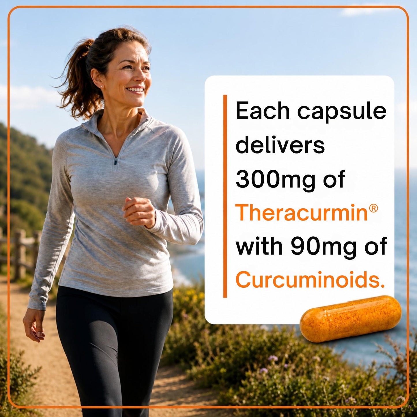 Natleo USA Supplements Theracurmin Turmeric Curcumin Supplement High Absorption Capsules, 60 Count