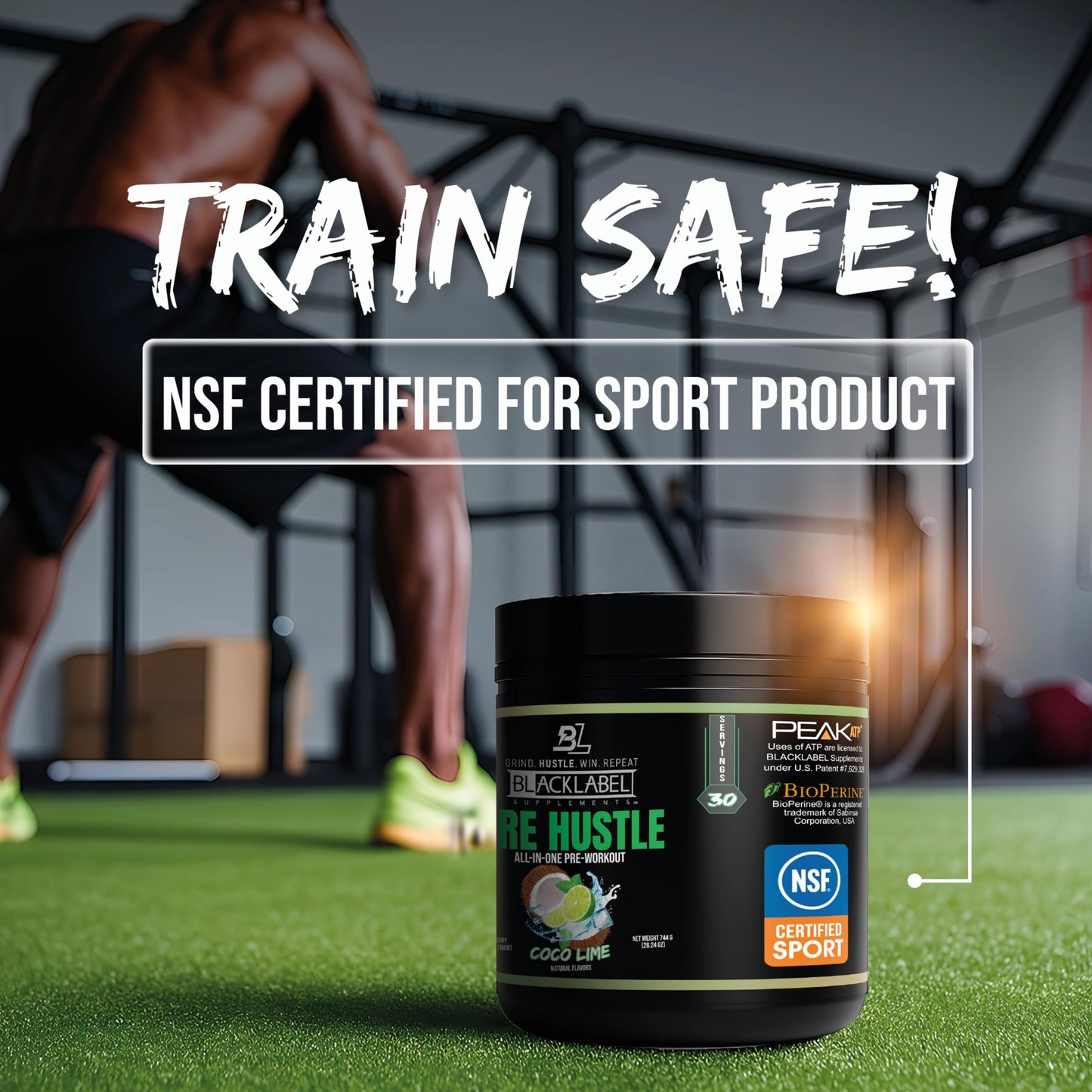 BLACKLABEL Supplements PRE Hustle V3 NSF Certified for Sport Pre-Workout Powder 26.24 Servings