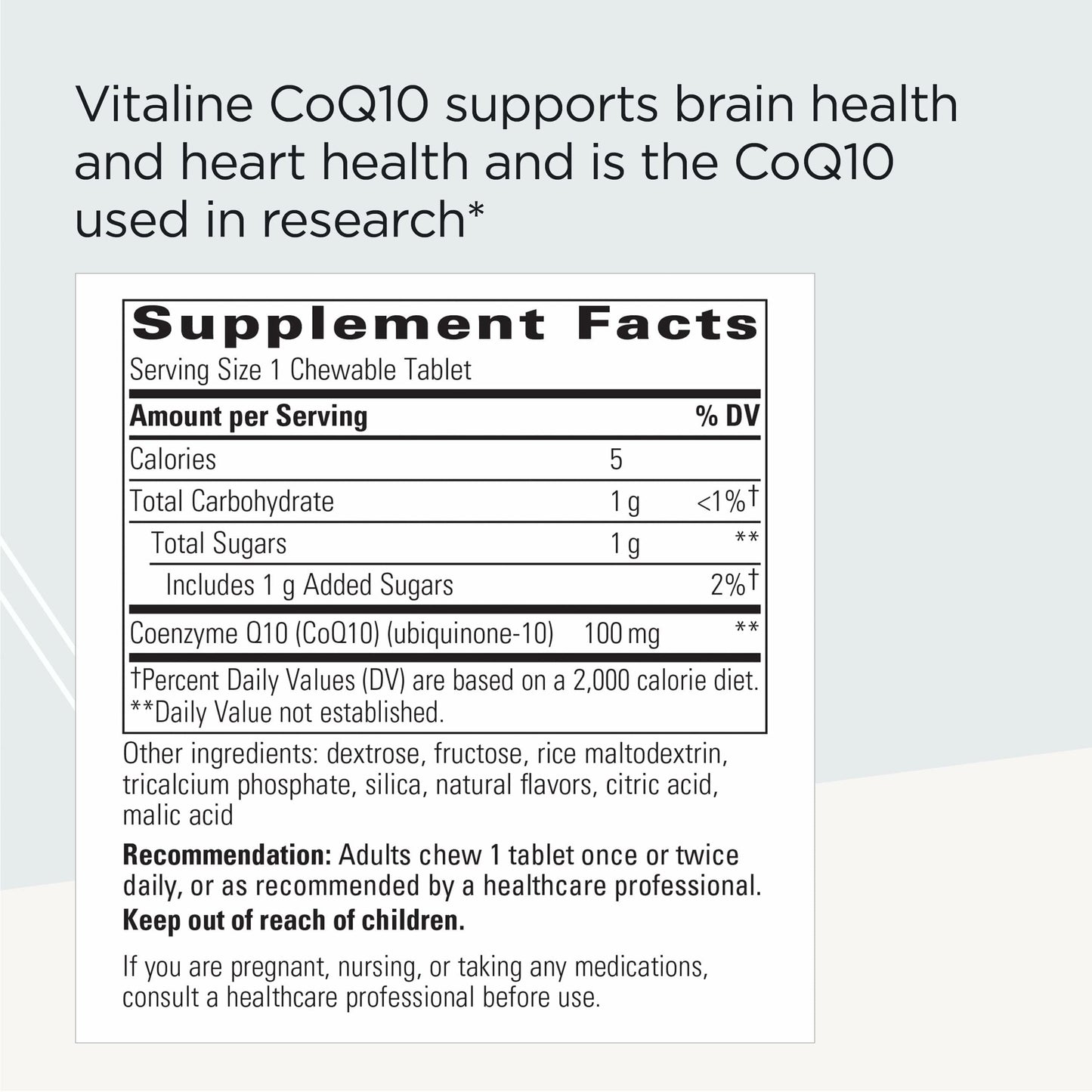 Integrative Therapeutics Vitaline CoQ10 100 mg Chewable, 30