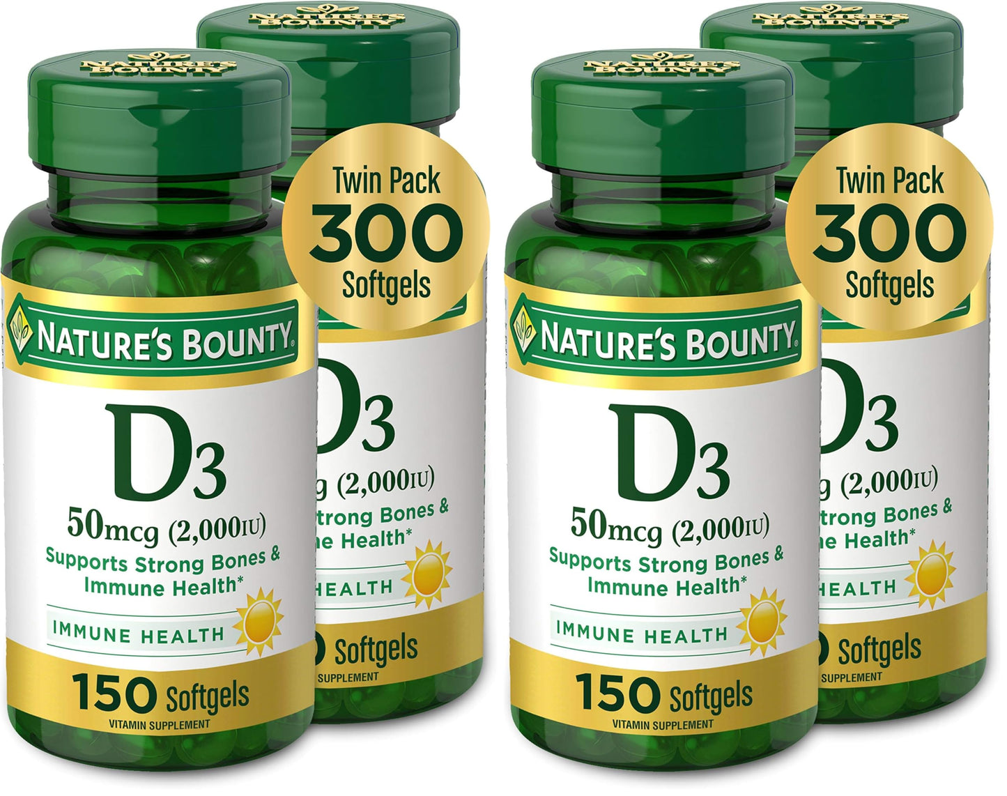 Nature's Bounty Vitamin D3 Softgels 600