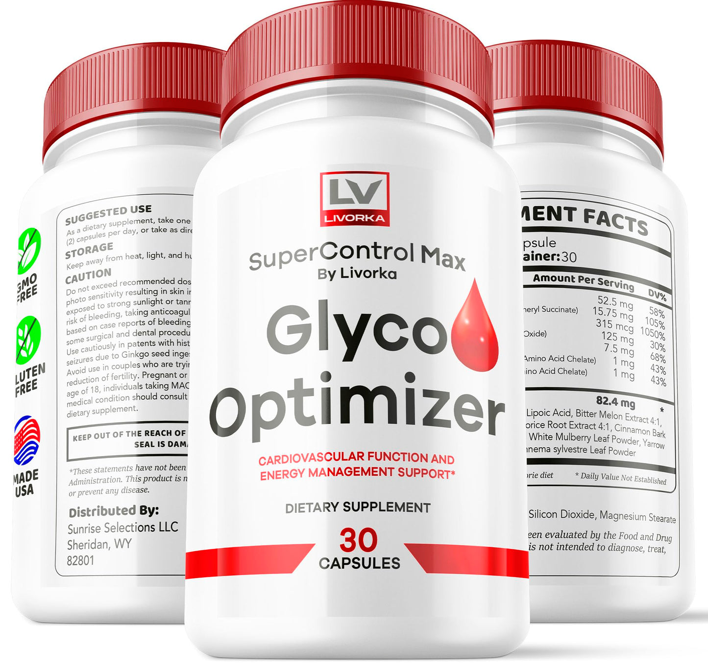 LIVORKA Super Control Max Glyco Optimizer Capsule, 60 Count