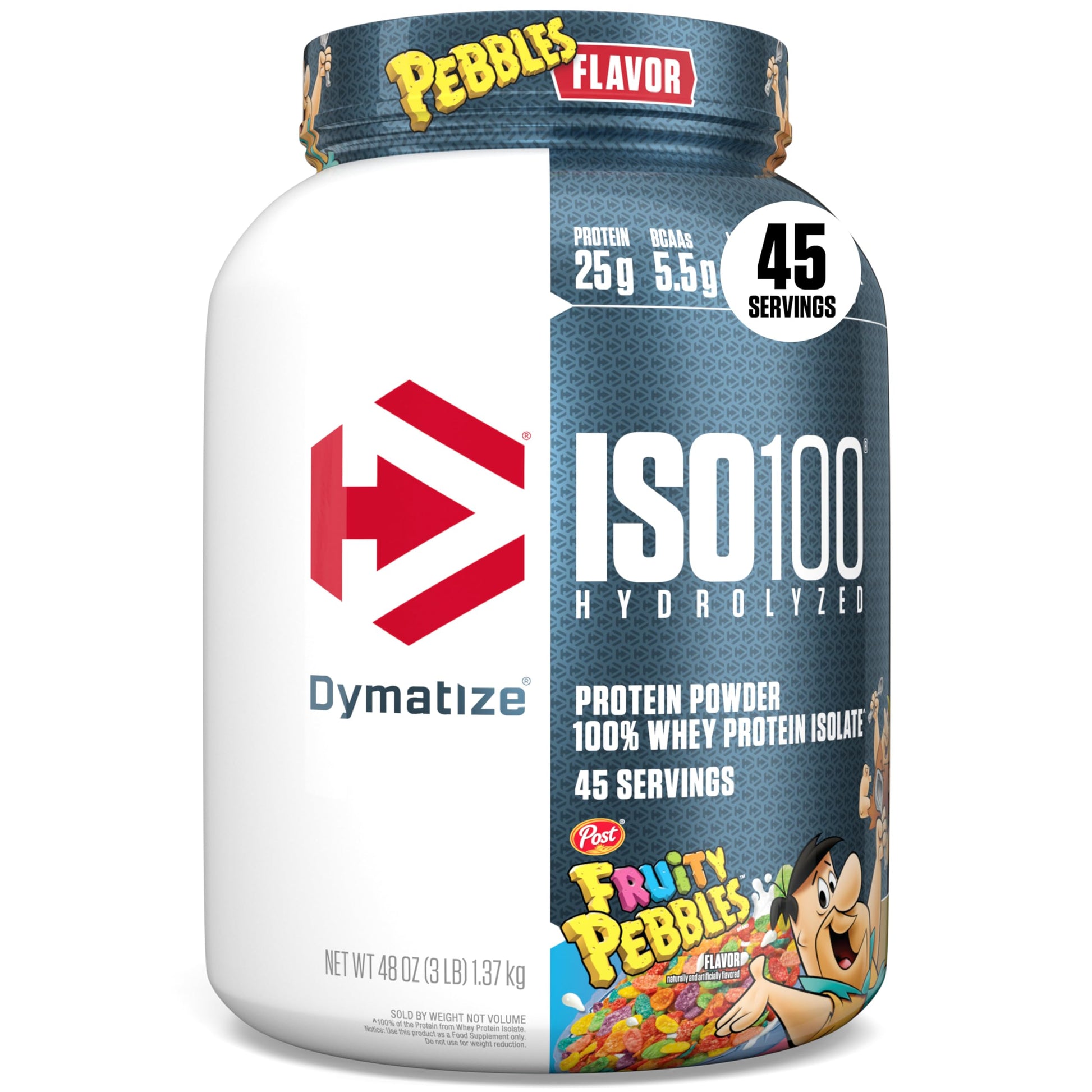 Dymatize ISO100 Whey Protein Isolate Powder, 48 Servings