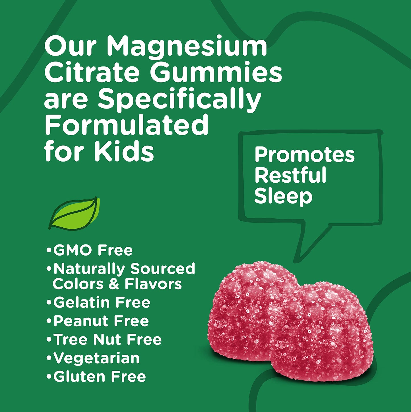 Viteey Kids Magnesium Citrate Gummies Gummy 120 Count