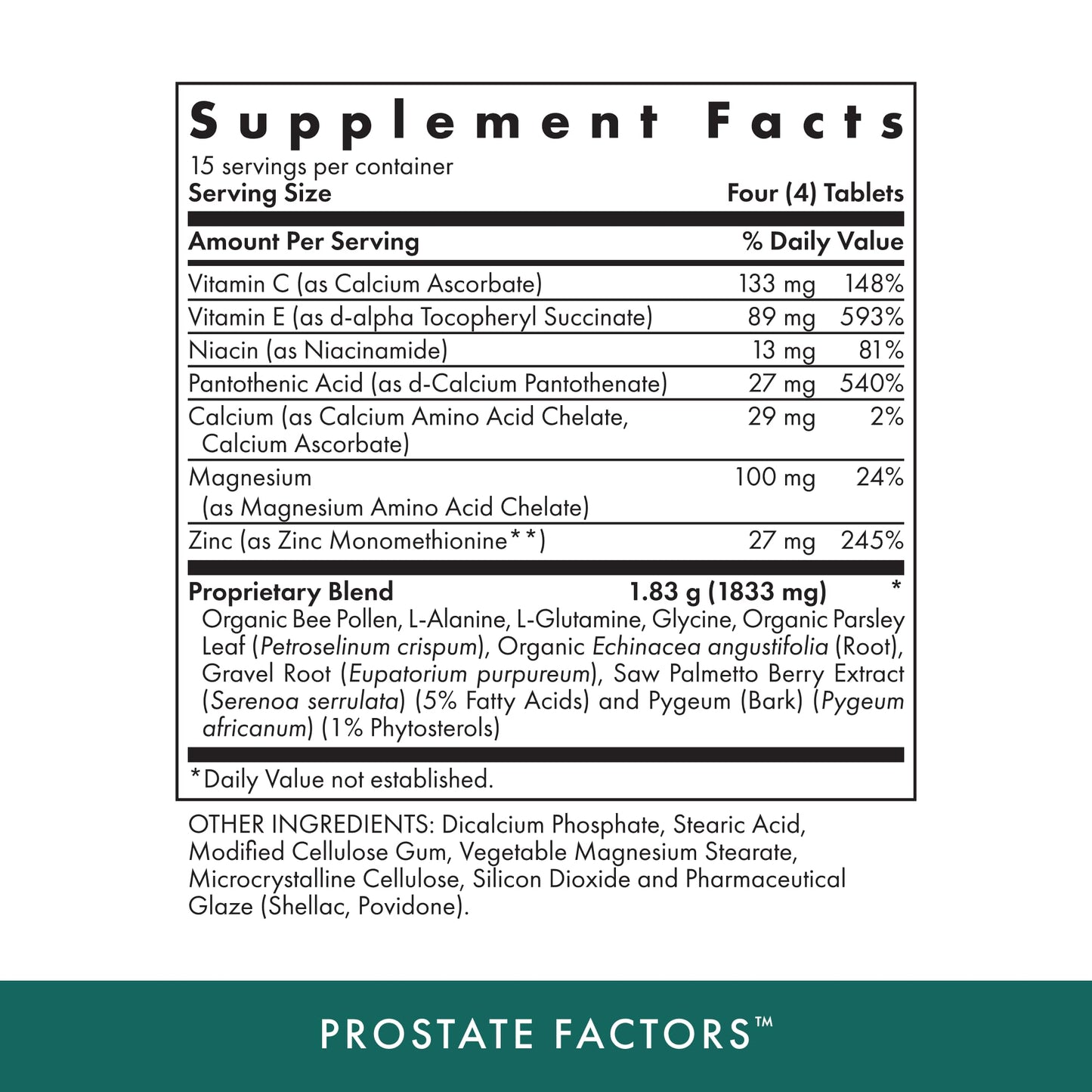 MICHAEL'S Health Naturopathic Programs Prostate Factors Tablets 60