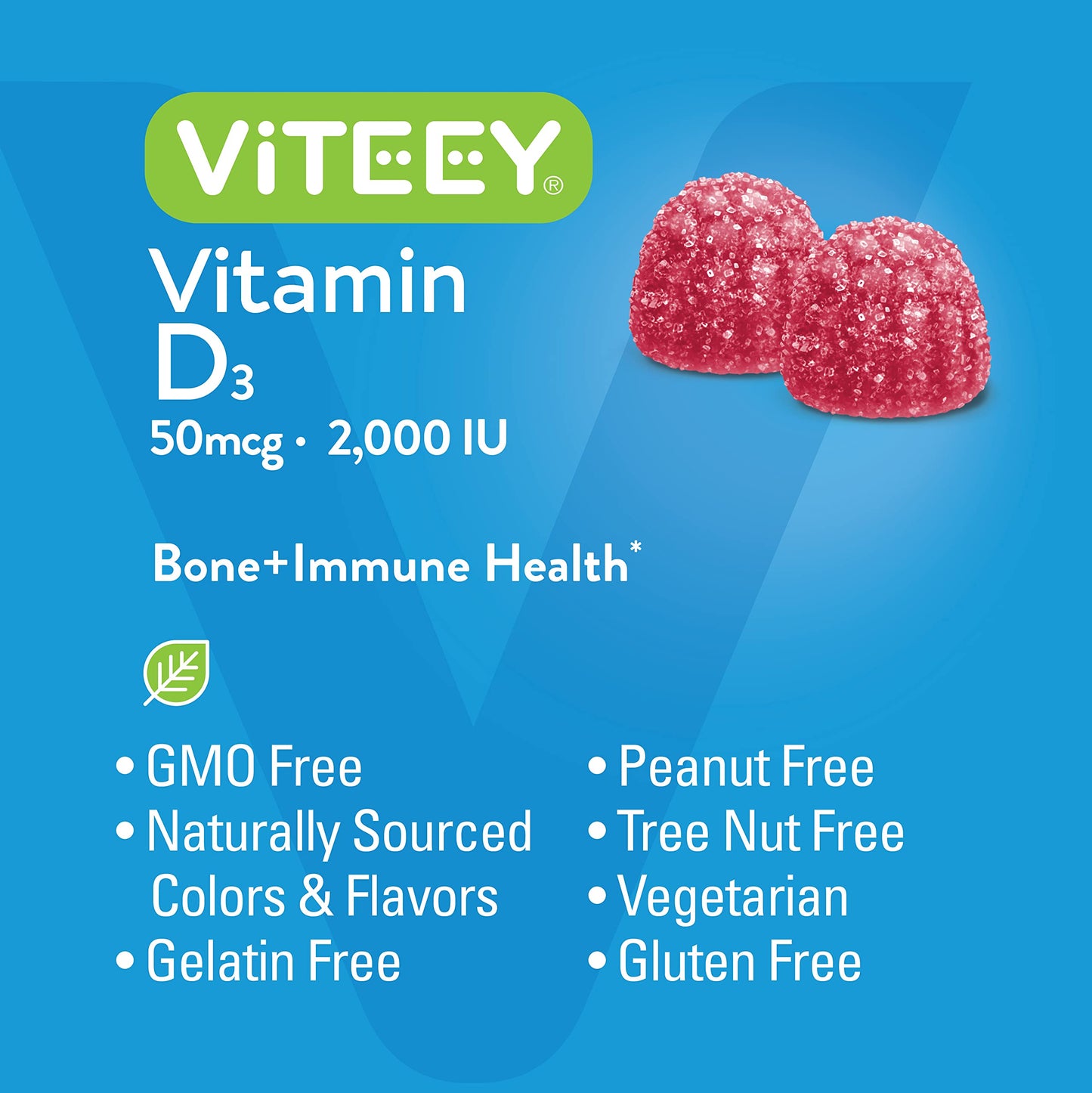 Viteey Vitamin D3 Gummies 120 Count