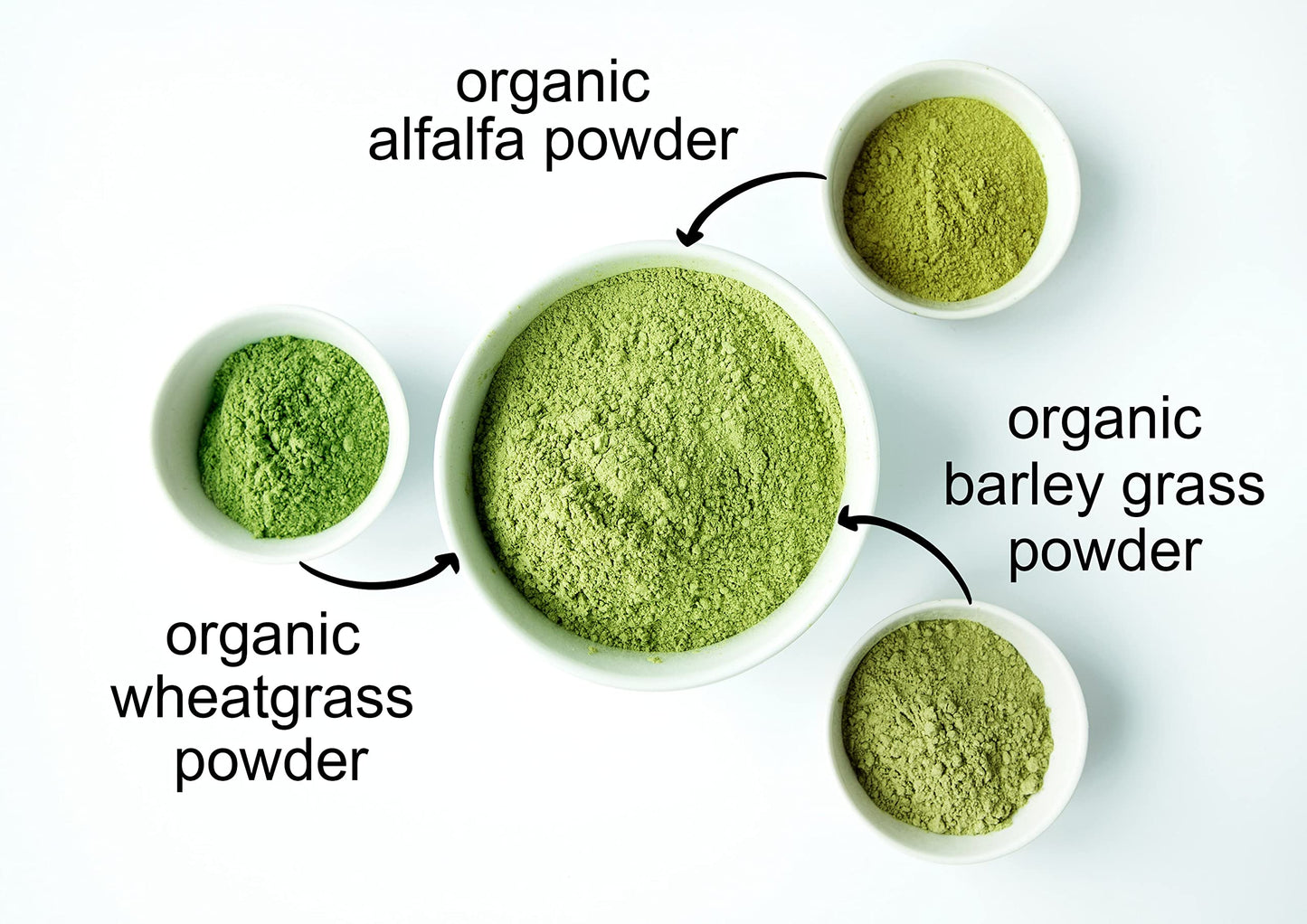 Food to Live Organic SuperGrass Powder Blend – Mixed Alfalfa, Barley Grass, and Wheatgrass Powders, 16 Count
