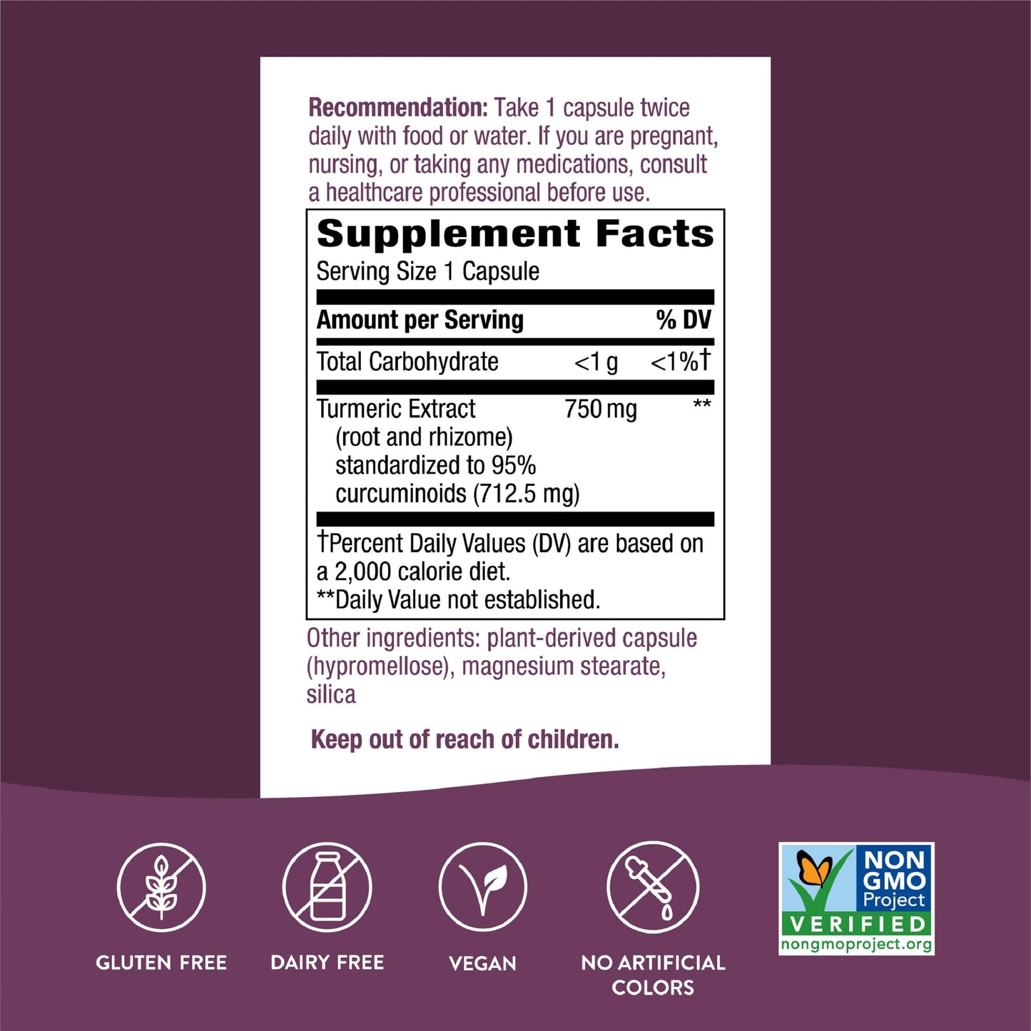 Nature's Way Turmeric Max Potency Premium Extract 120 Tablets