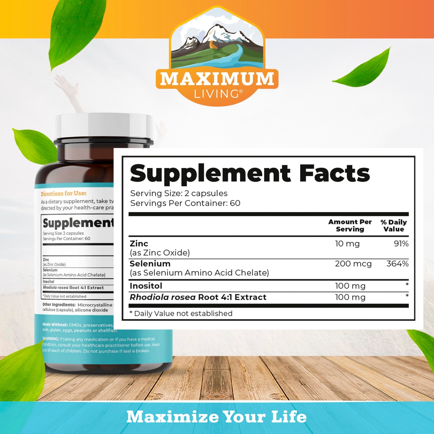 Maximum Living Thyroid Shield 120 Capsules