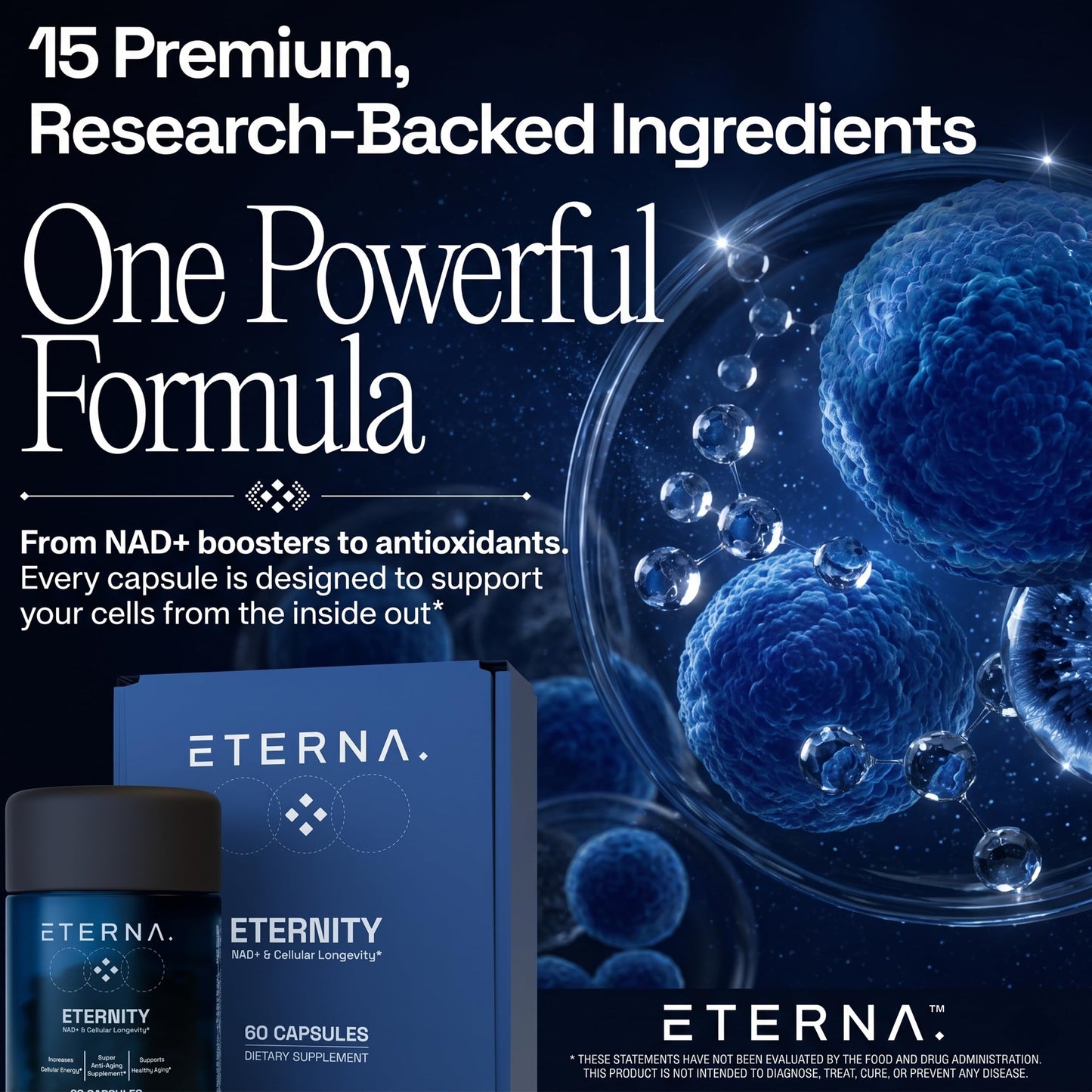Eterna NAD+ Resveratrol Capsule 60 Capsules