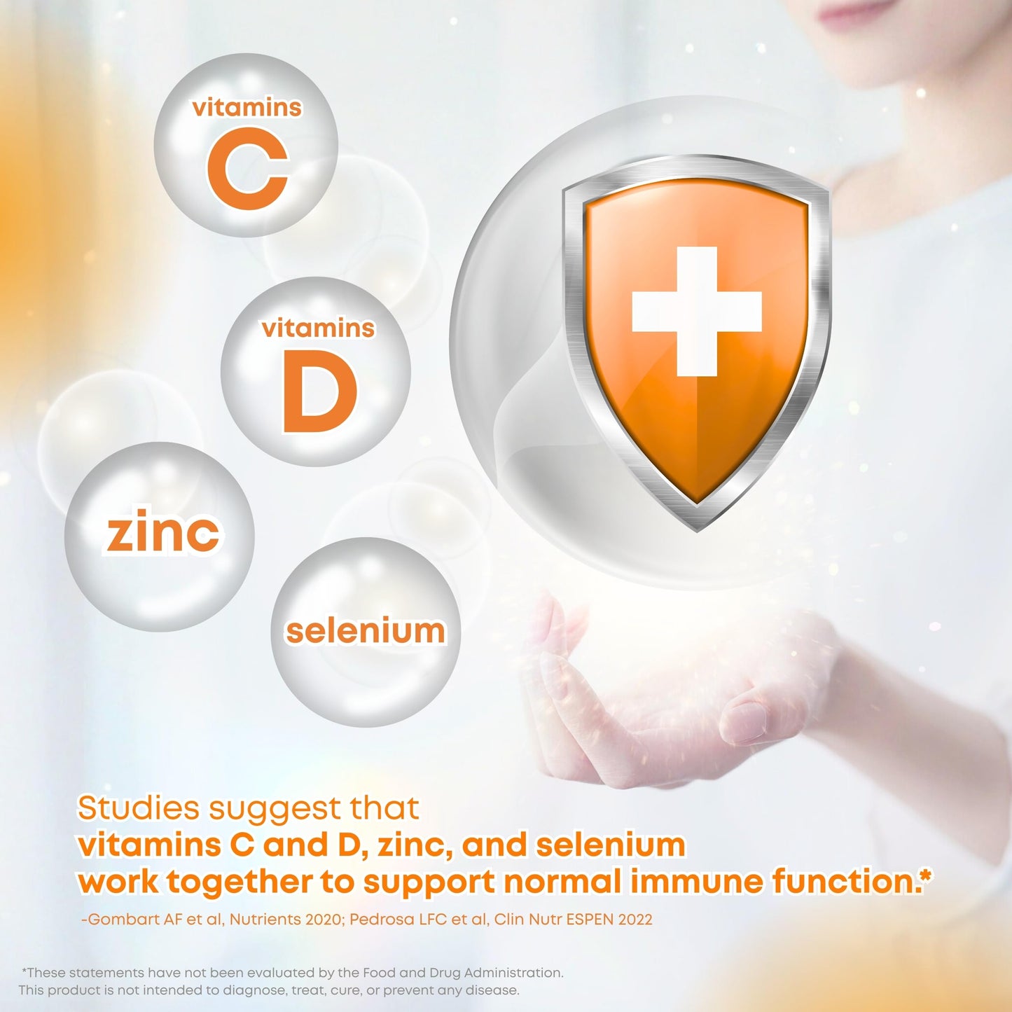 LOVITA 4-in-1 Defense Vitamin C Immune Support Tablets 120