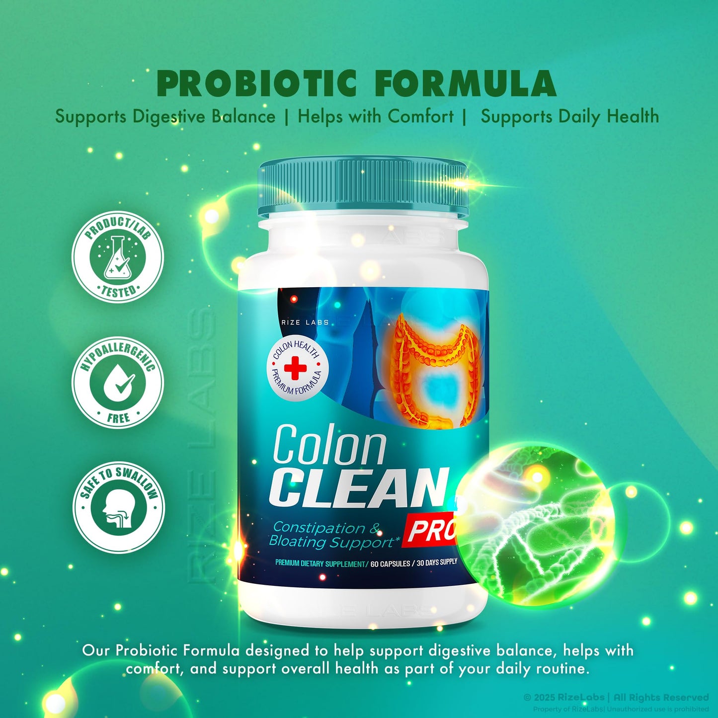 Rize Labs Colon Clean Pro Capsules 60 Count