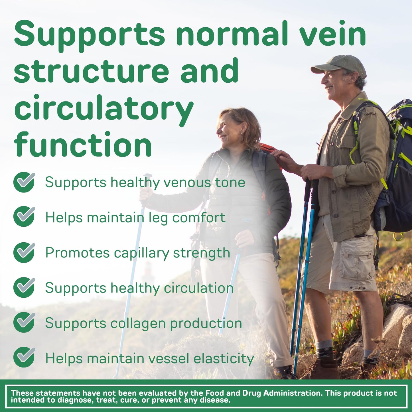 Vasoflex Forte Leg Vein Health Supplement Capsules, 90 Count