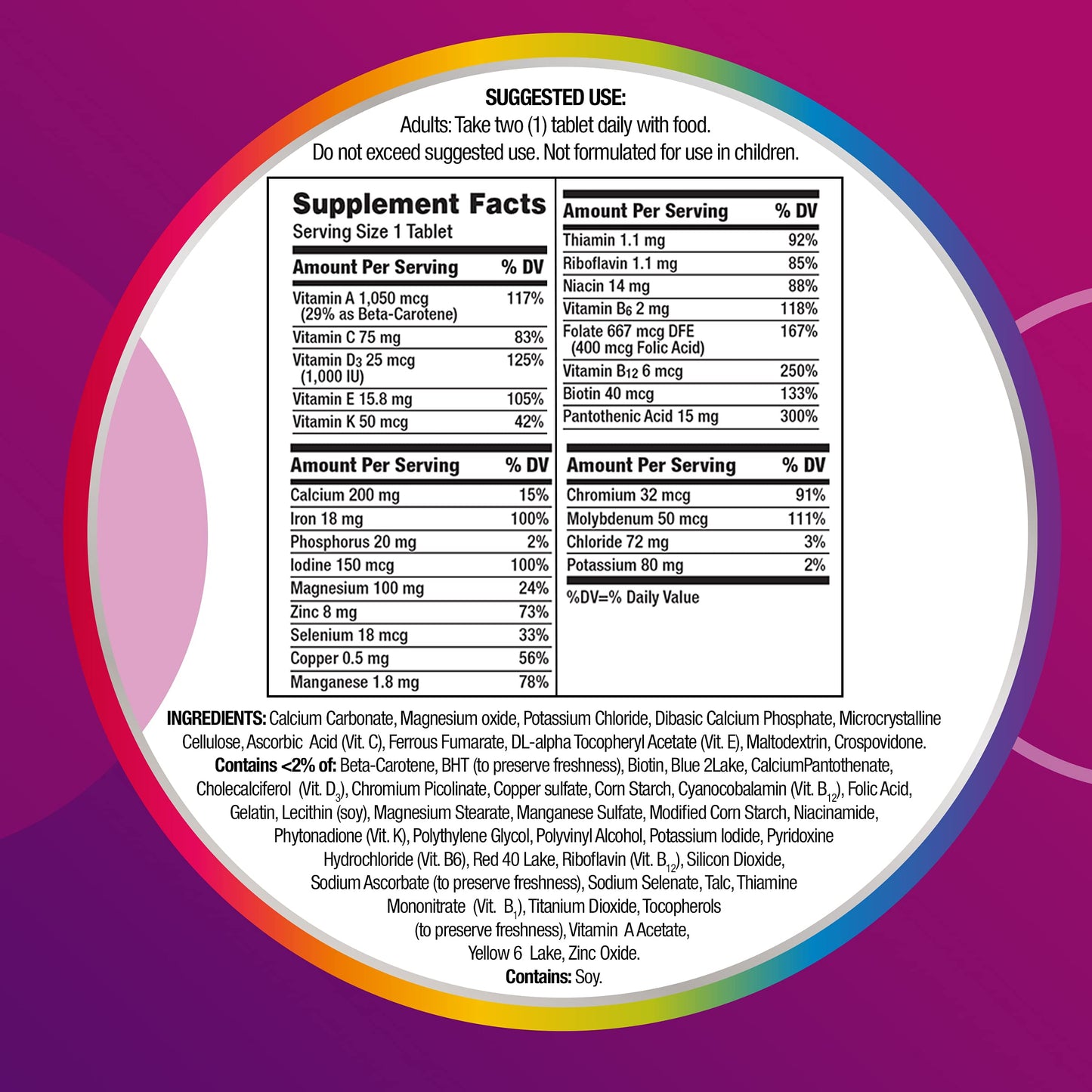 Centrum Women Multivitamin / Multimineral Supplement Tablet, 200 Count