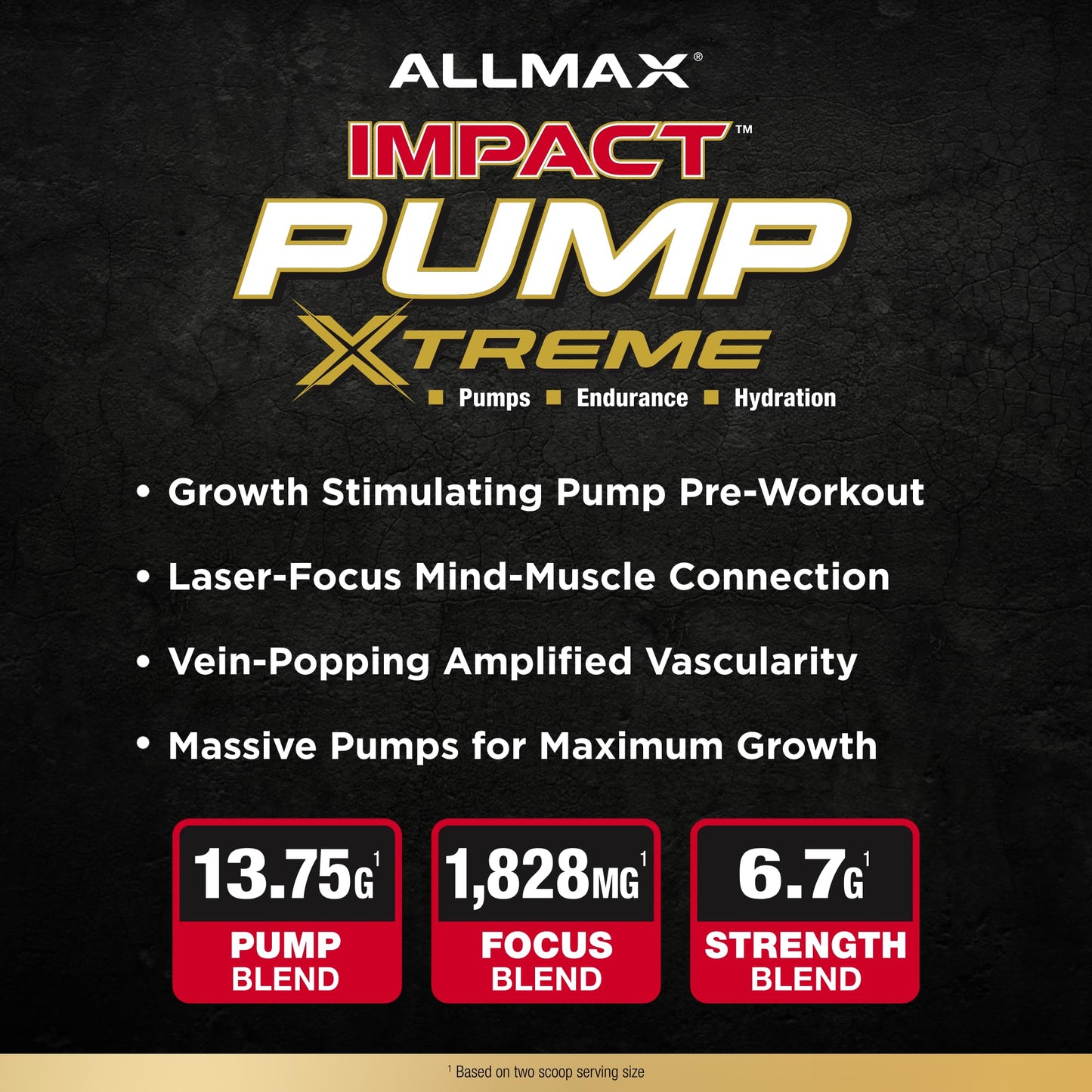 ALLMAX Impact Pump Xtreme Powder, Blue Raspberry, 1.02 Ounce