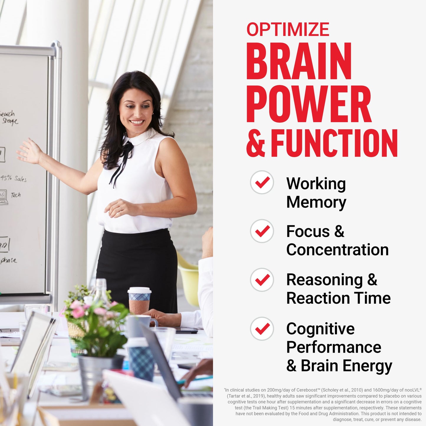 Force Factor Creatine Brain + Body Monohydrate Powder, 9.5 Ounce