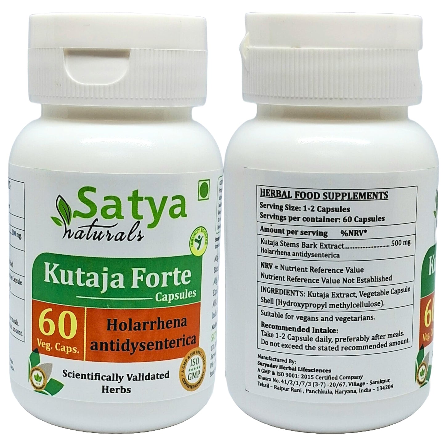 Satya Naturals Kutaja Forte Capsules 500 mg 120 Count