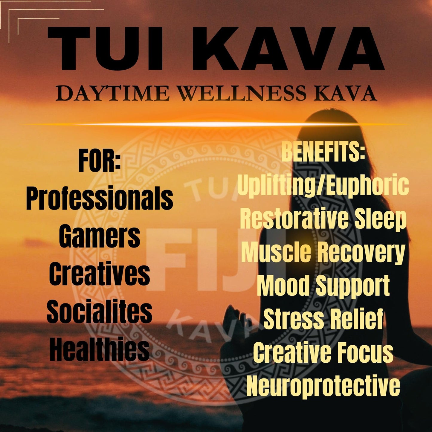 TUI KAVA Premium Wellness Kava Noble Kava Micronized Powder 8.8 Ounce