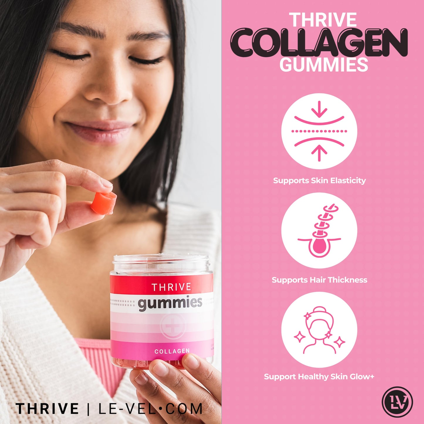 Le-Vel Thrive Collagen Gummies 60 Count