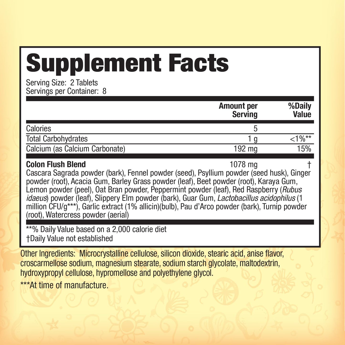 Nature's Secret Weekend Colon Flush Tablet 16 Count