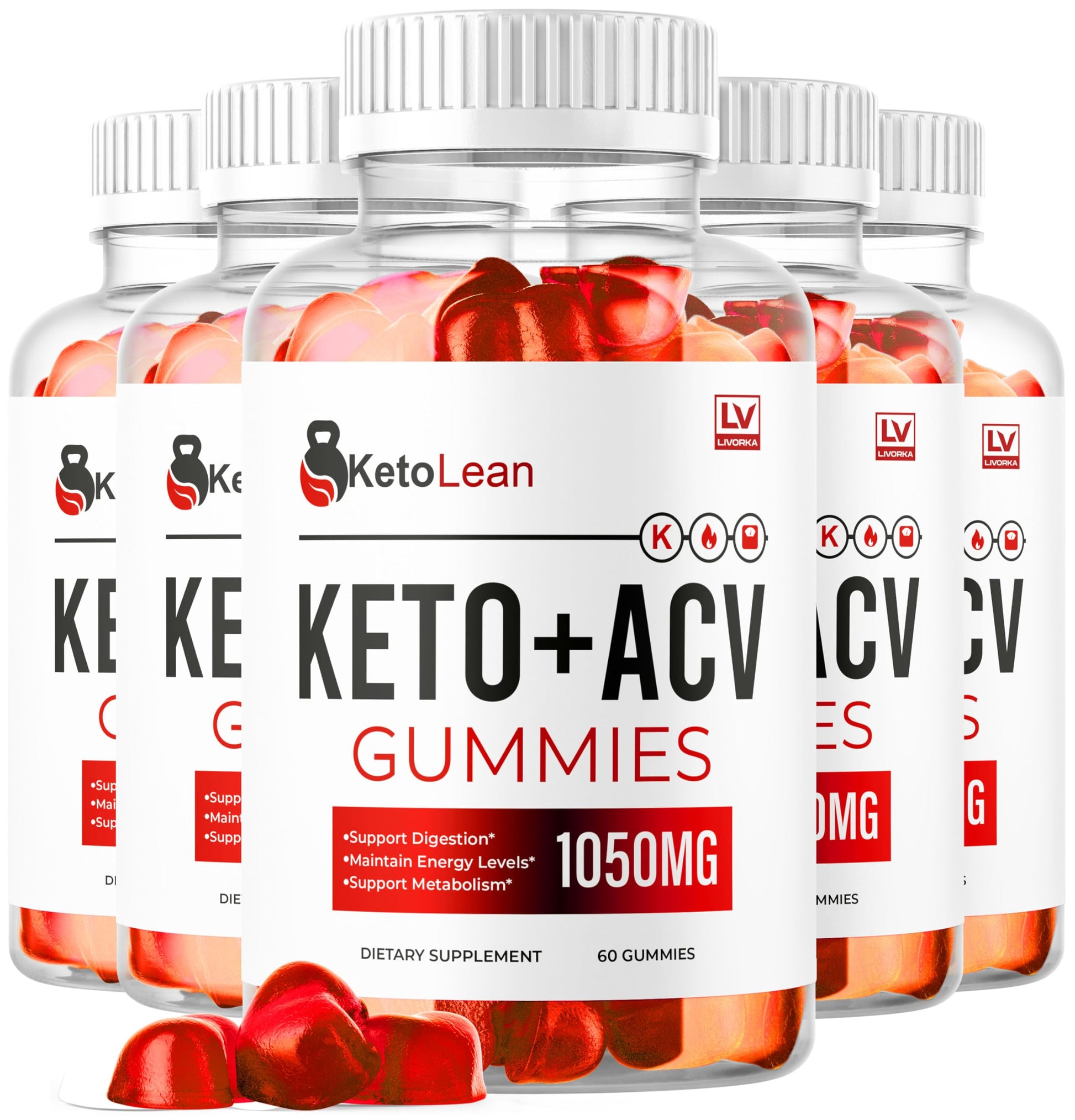 LIVORKA Keto Lean ACV Gummies, 300 Gummies