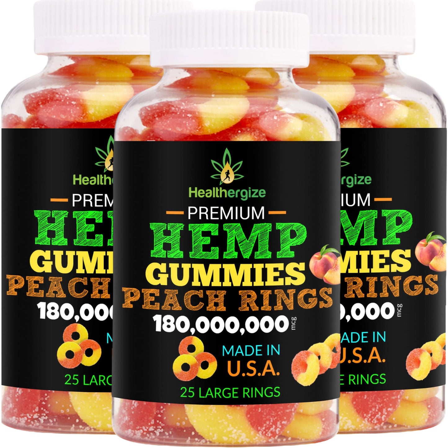 Healthergize Hemp Gummies Gummy 75 Count