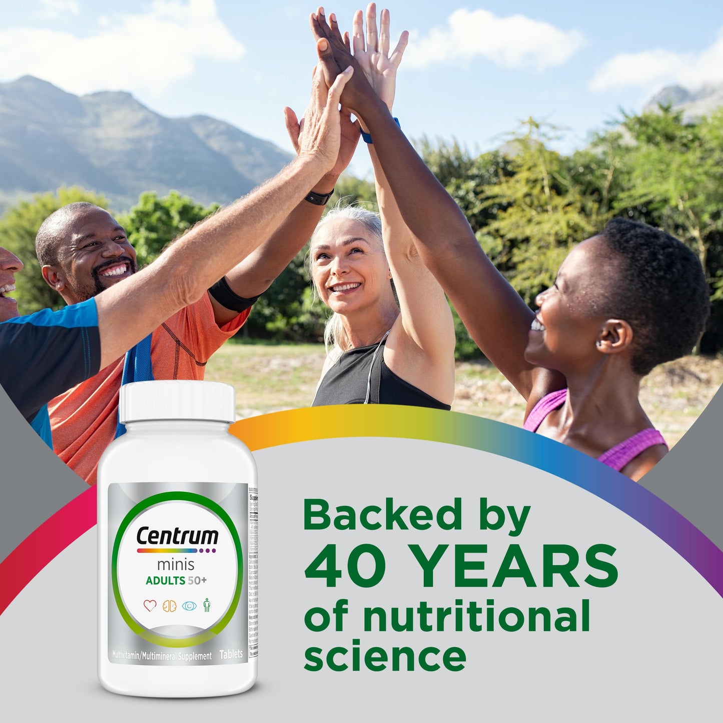 Centrum Minis Silver Multivitamin for Adults 50 Plus Multimineral Supplement Tablets 320