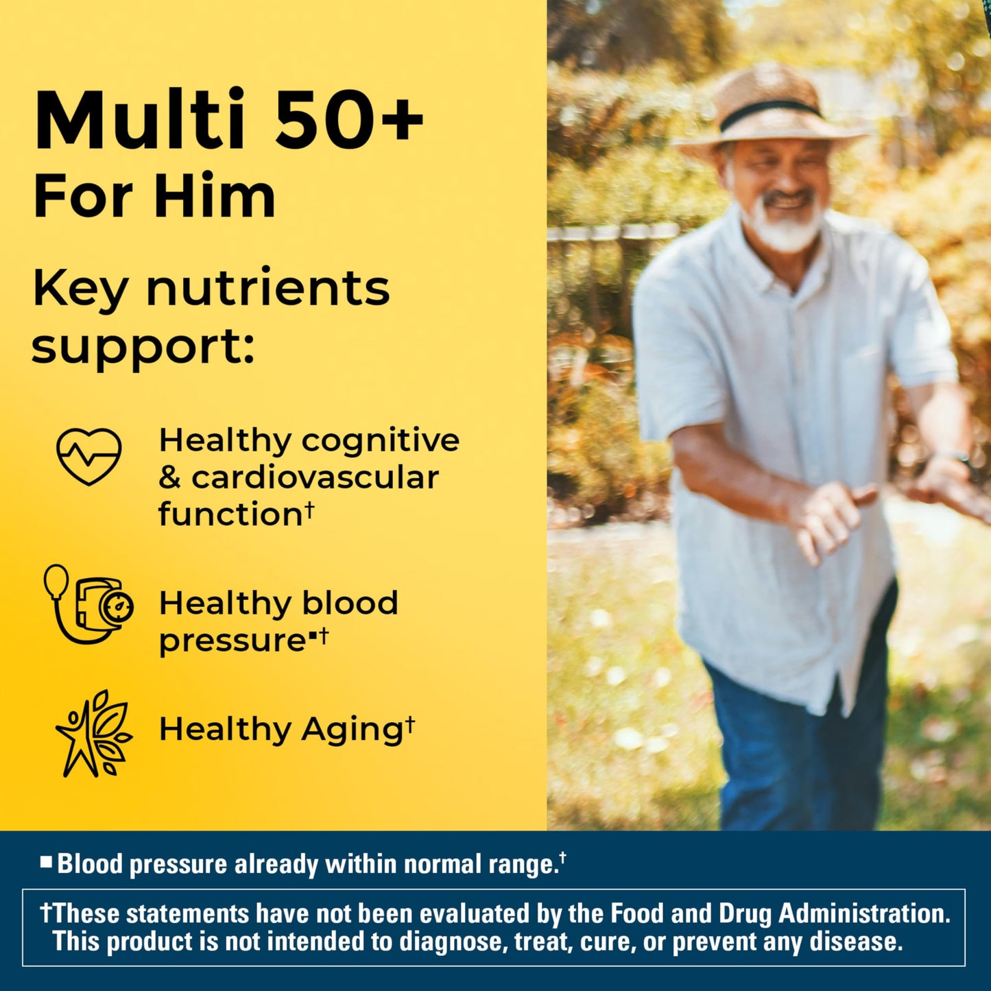 Nature Made Multivitamin for Men Over 50 Tablets, 90 Count