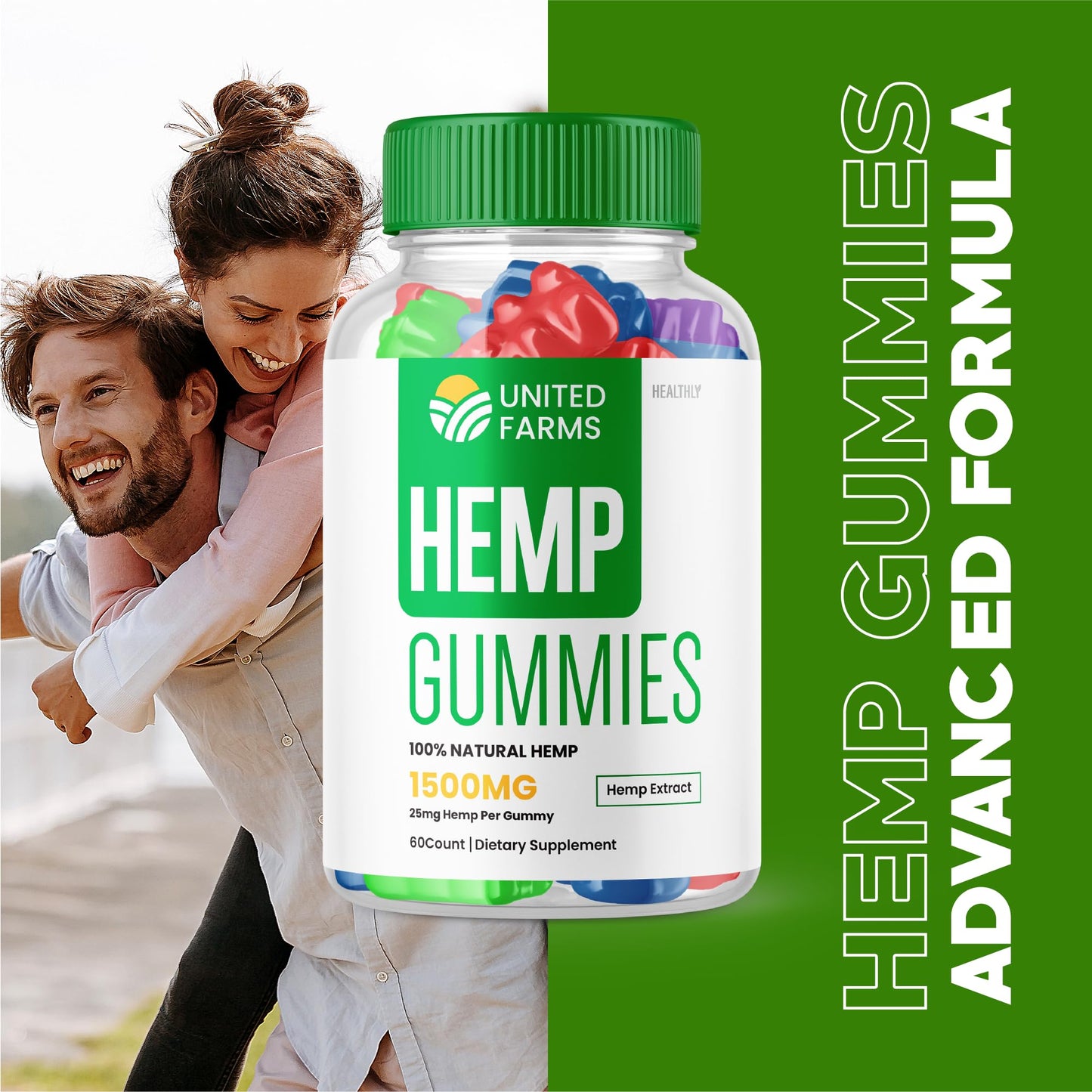 Purvia Hemp Gummies High Performance Blend, 60 Gummies