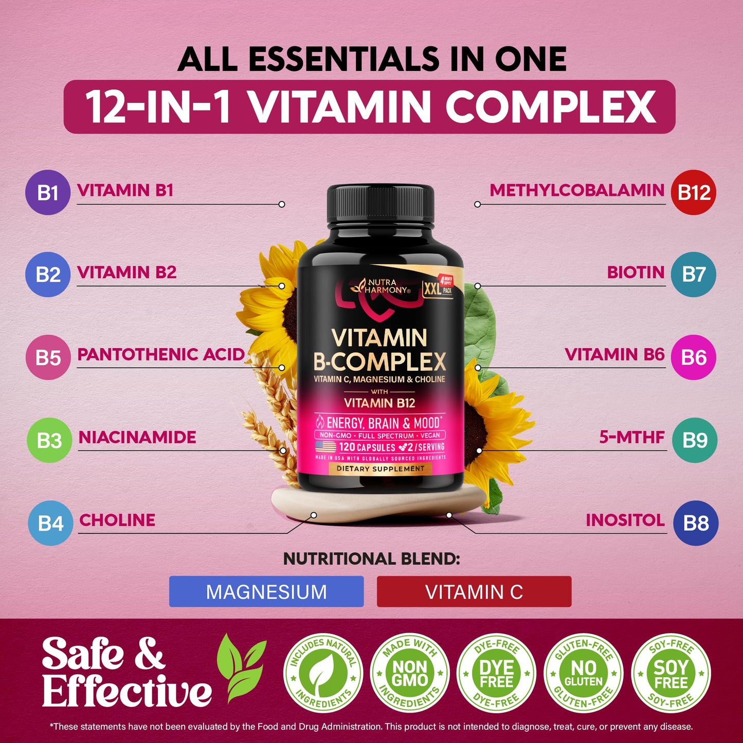 NUTRAHARMONY Vitamin B Complex Capsule 120