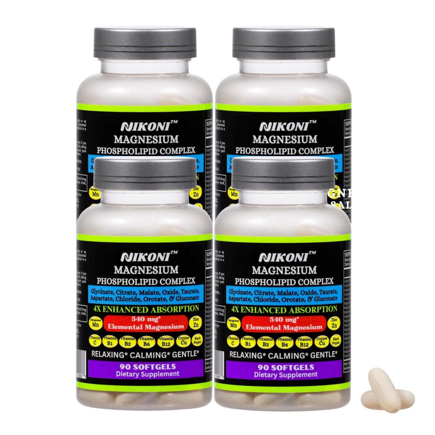 Nikoni Phospholipid Magnesium Complex 2500mg Softgels 360