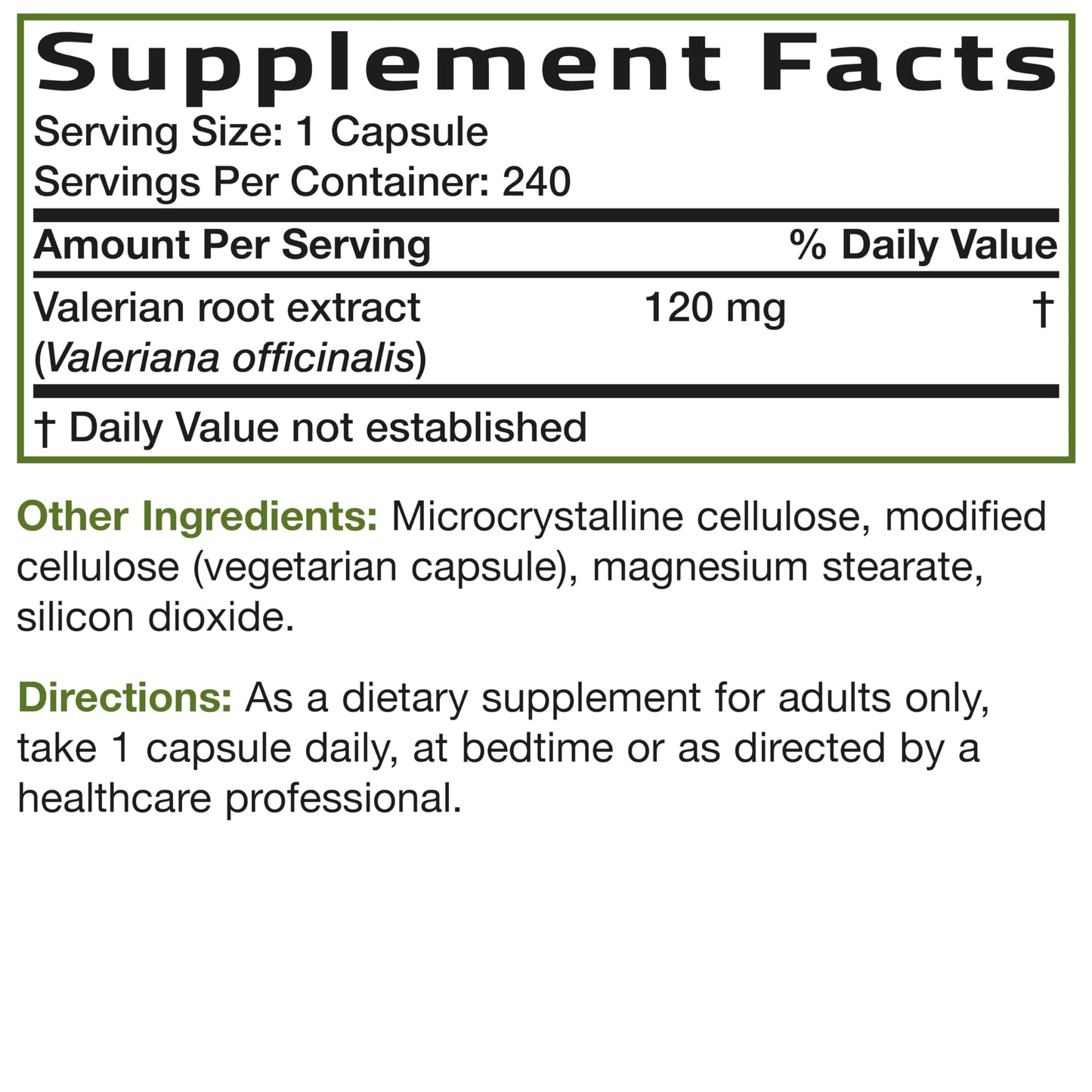 Bronson Valerian Root Sleep & Relaxation Support Capsules 240