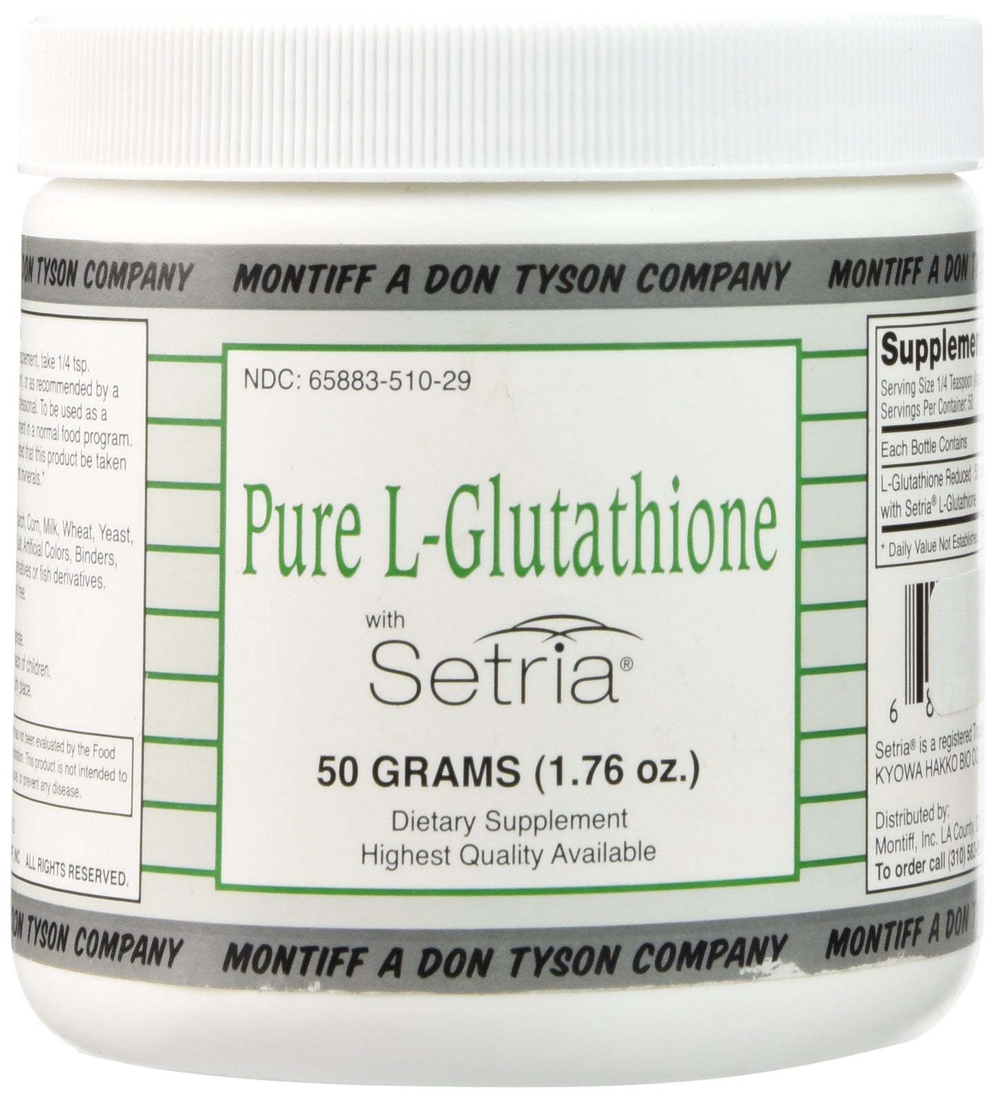 Montiff Pure L-Glutathione Powder, 50 g