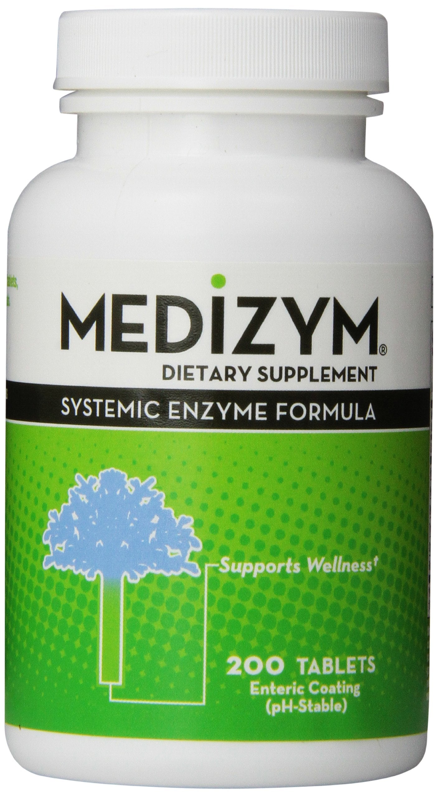 Medizym Naturally Vitamins Systemic Enzyme, Joint & Immune Support 200 Tablets