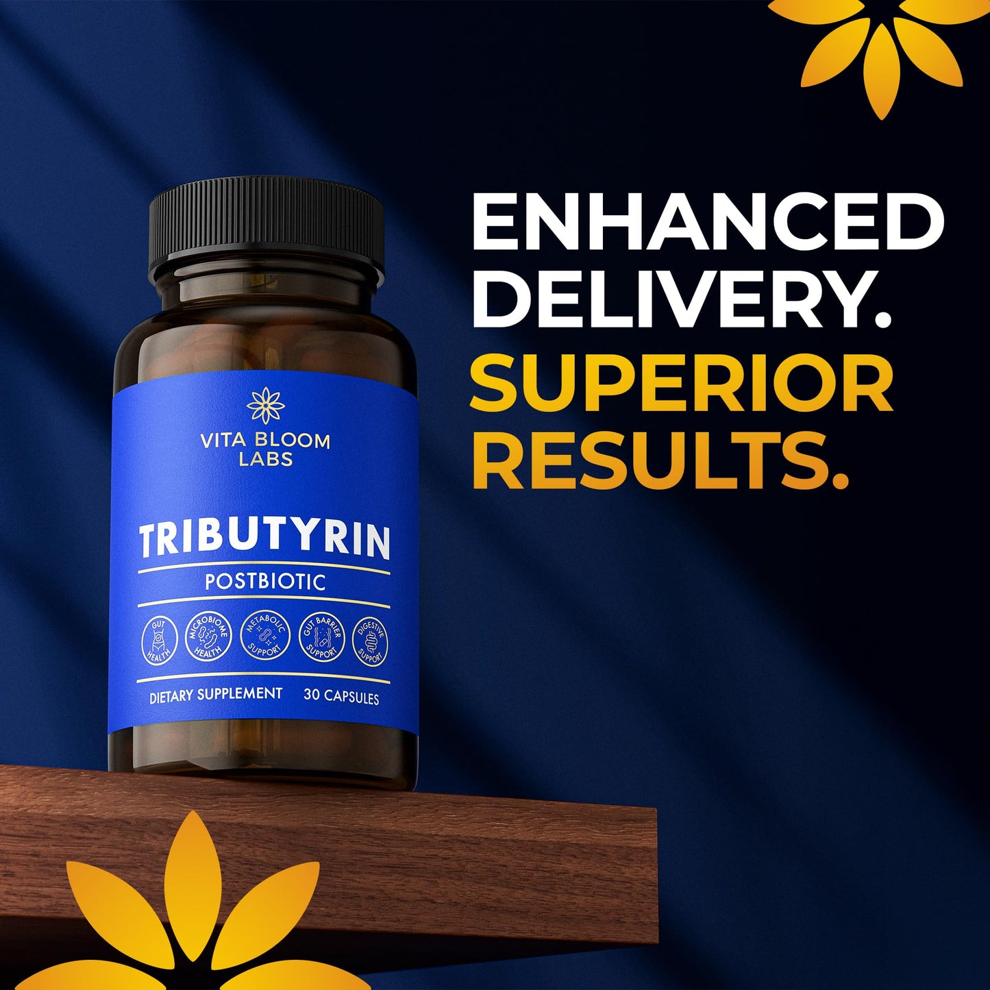 Vita Bloom Labs Tributyrin Supplement 30 Capsules
