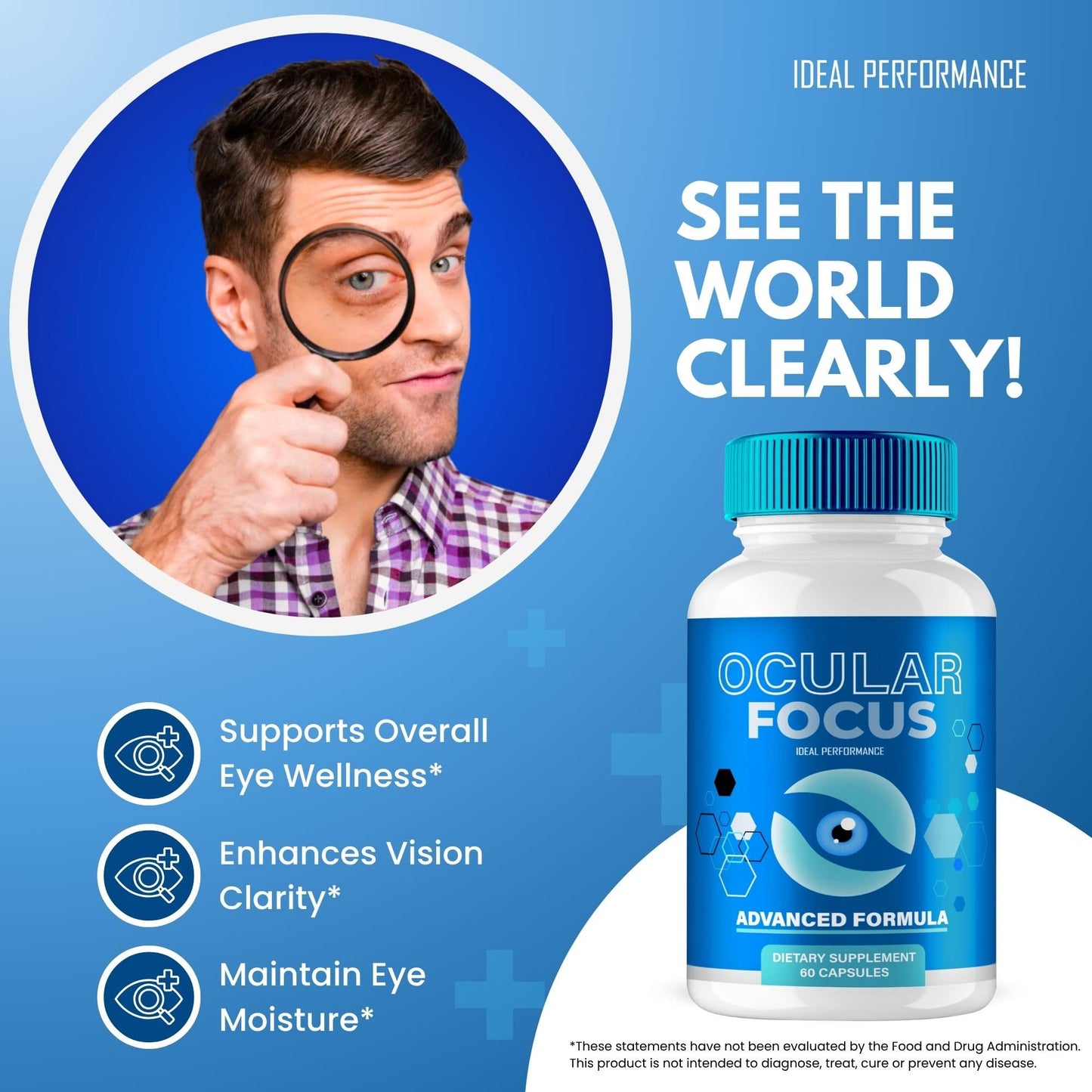 IDEAL PERFORMANCE Ocular Focus Vision Support Capsule 120