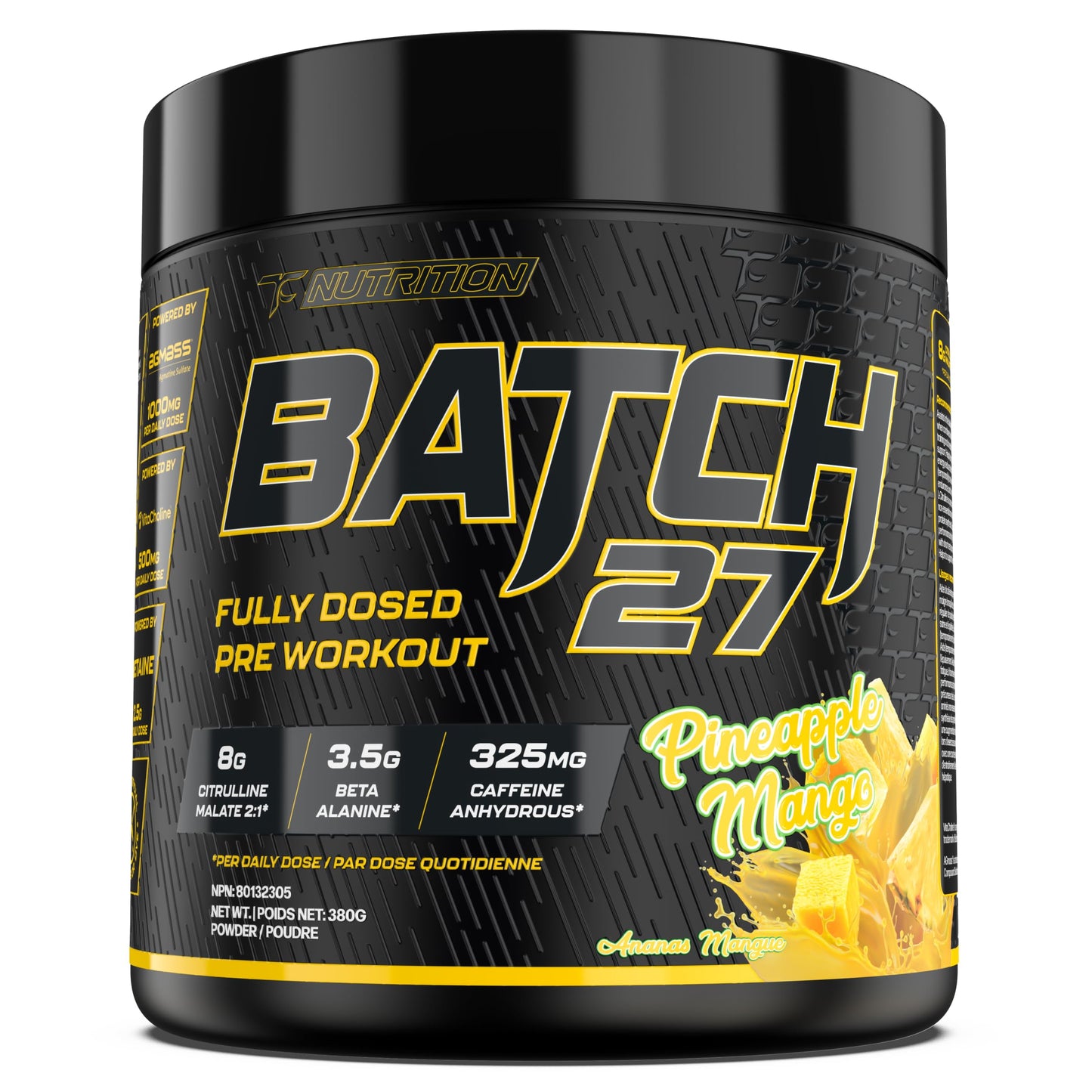 TC Nutrition Batch 27 Pre Workout Powder 12.7 Ounce
