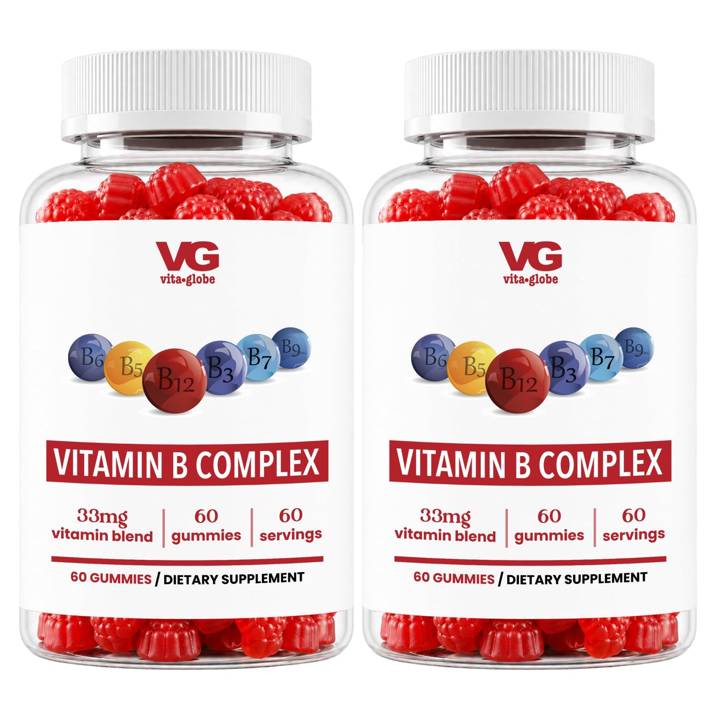 VITA GLOBE Biotin Gummies 5000mcg for Hair Skin Nails Growth, Non-GMO, 120 Count