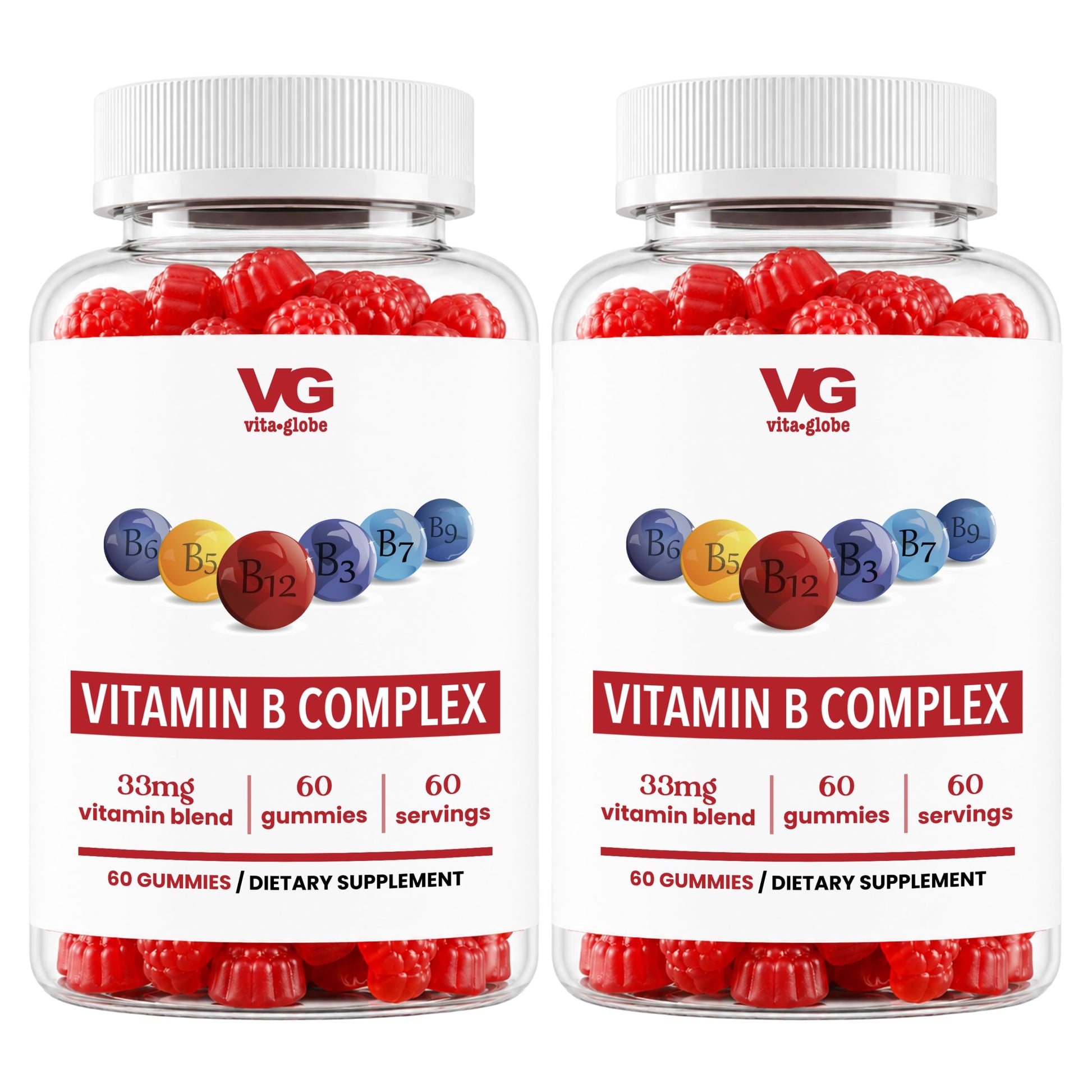 VITA GLOBE Biotin Gummies 5000mcg for Hair Skin Nails Growth, Non-GMO, 120 Count