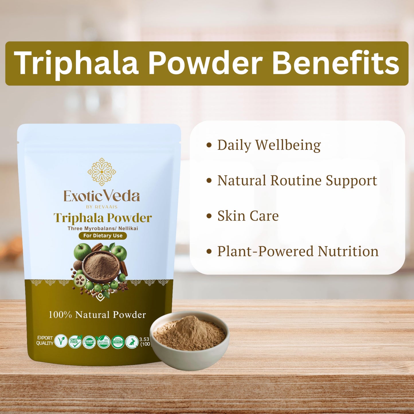 Exotic Veda Triphala Powder 100g, 1 Count
