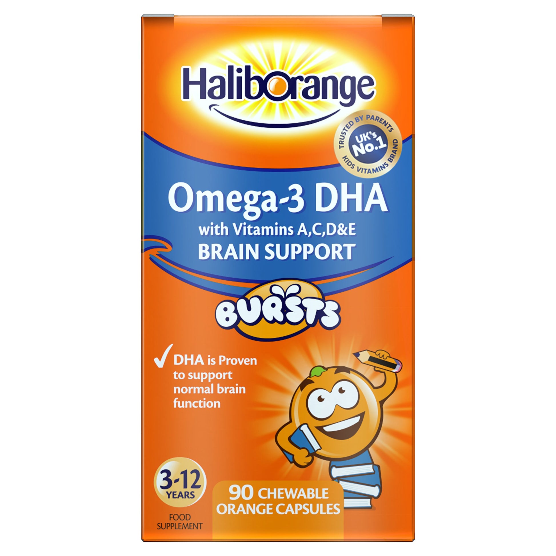 Haliborange Kids Omega-3 with Vitamins Capsules, 90 Count